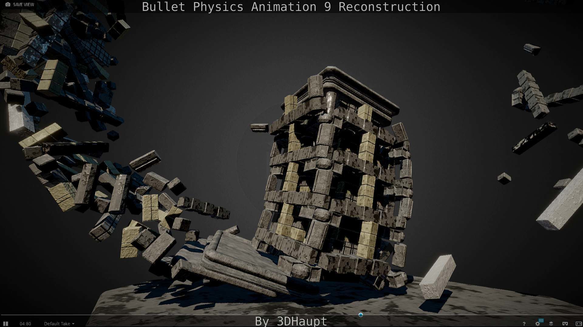 Bullet Physics Animation Reconstruction Free low-poly 3D model_91