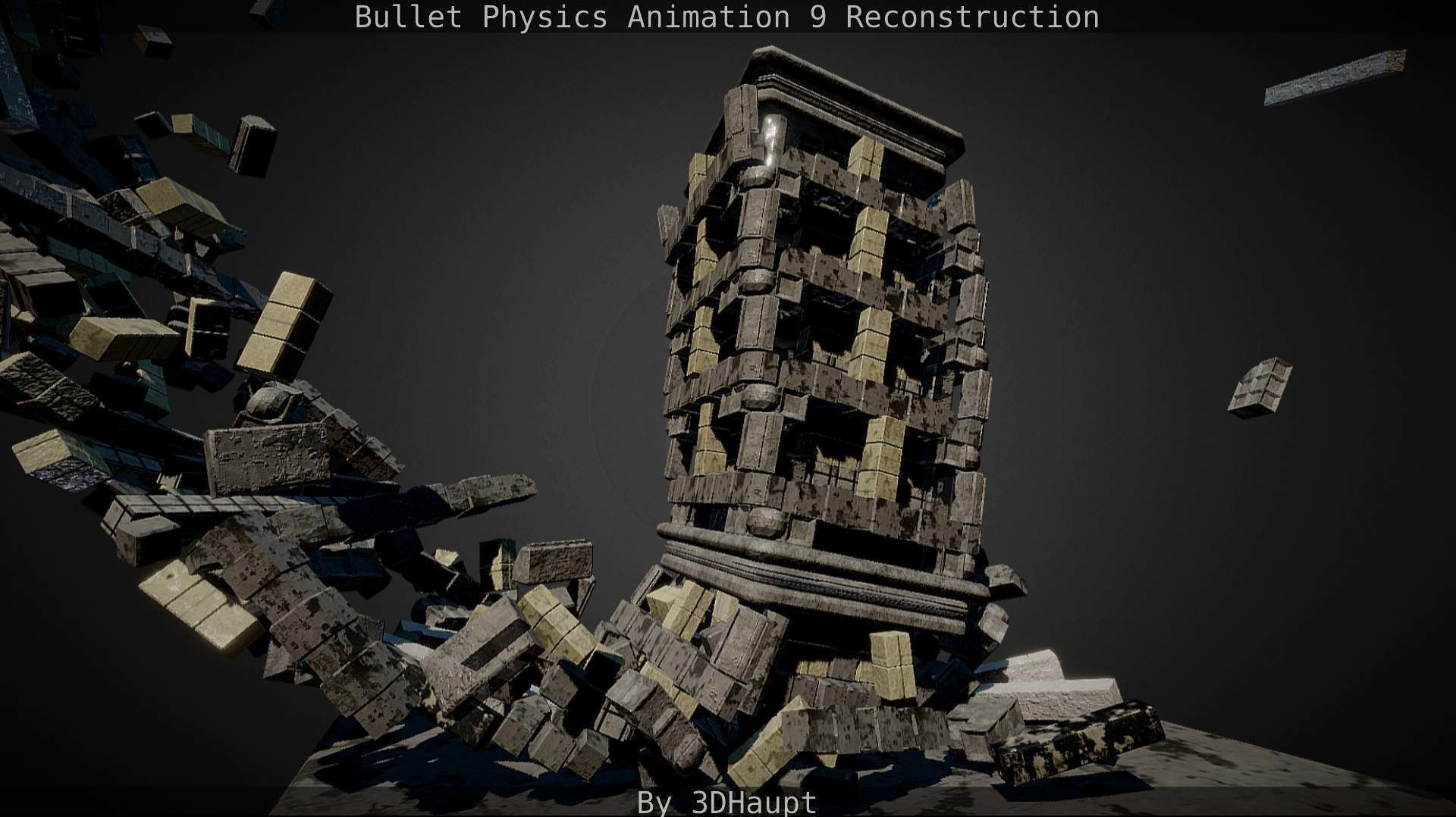 Bullet Physics Animation Reconstruction Free low-poly 3D model_101
