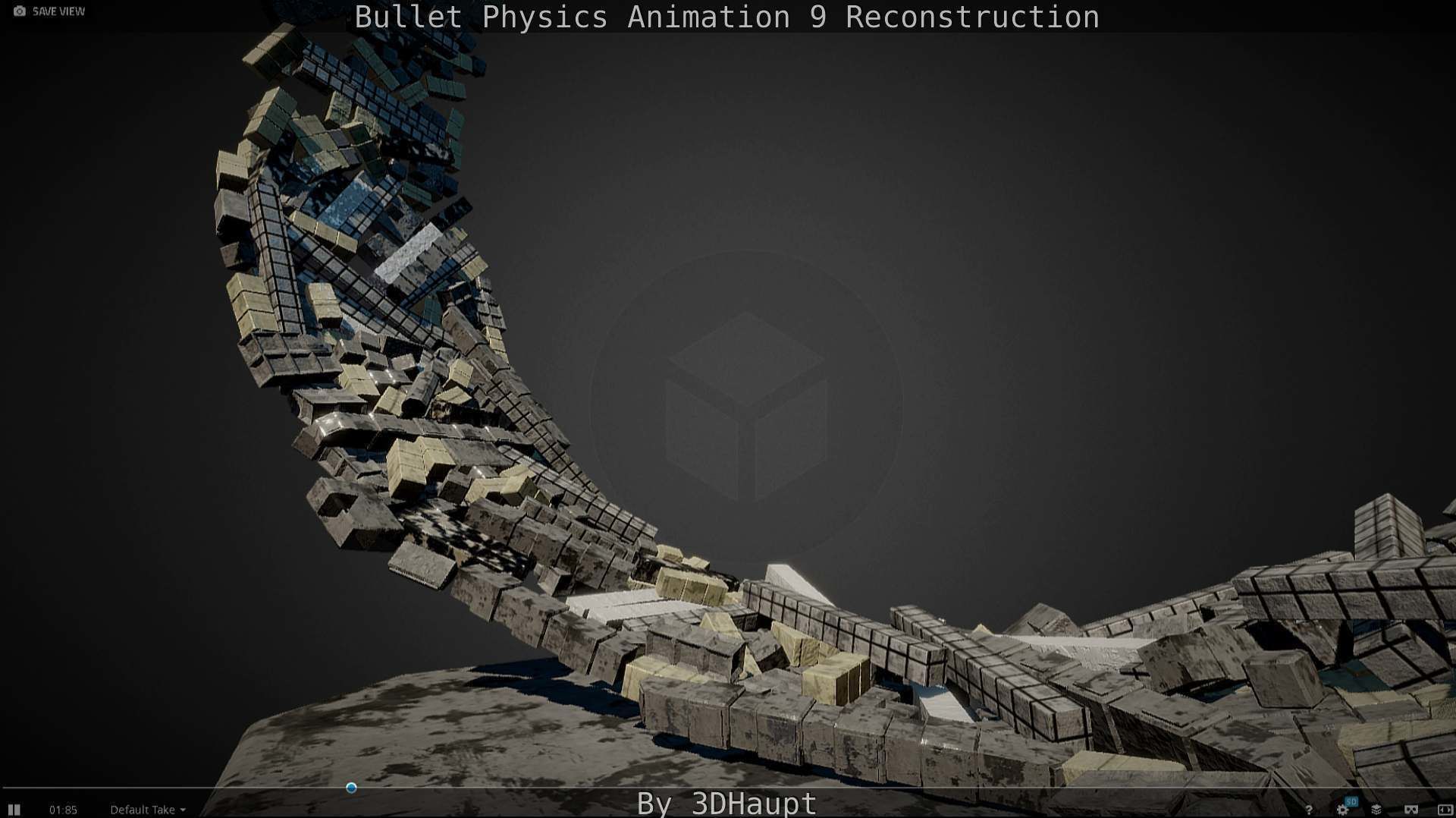 Bullet Physics Animation Reconstruction Free low-poly 3D model_32