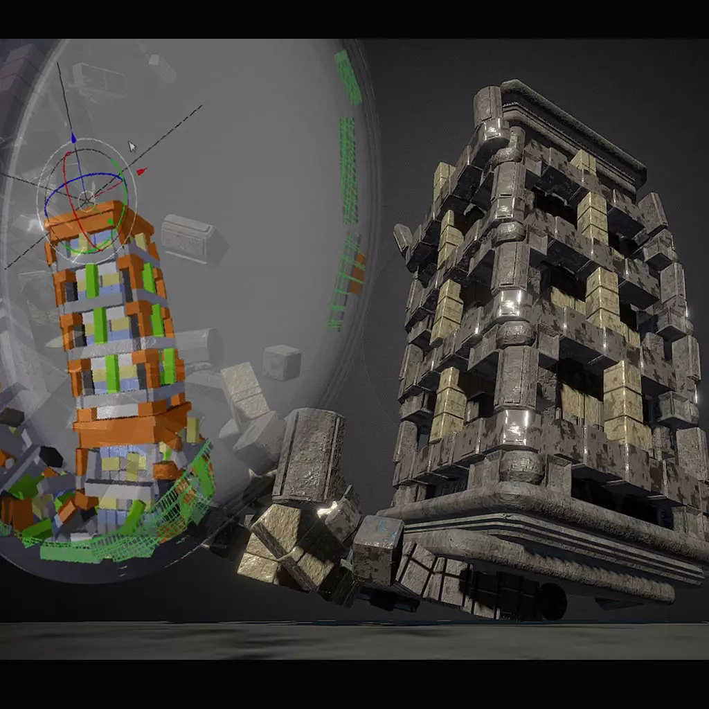 Bullet Physics Animation Reconstruction Free low-poly 3D model_0