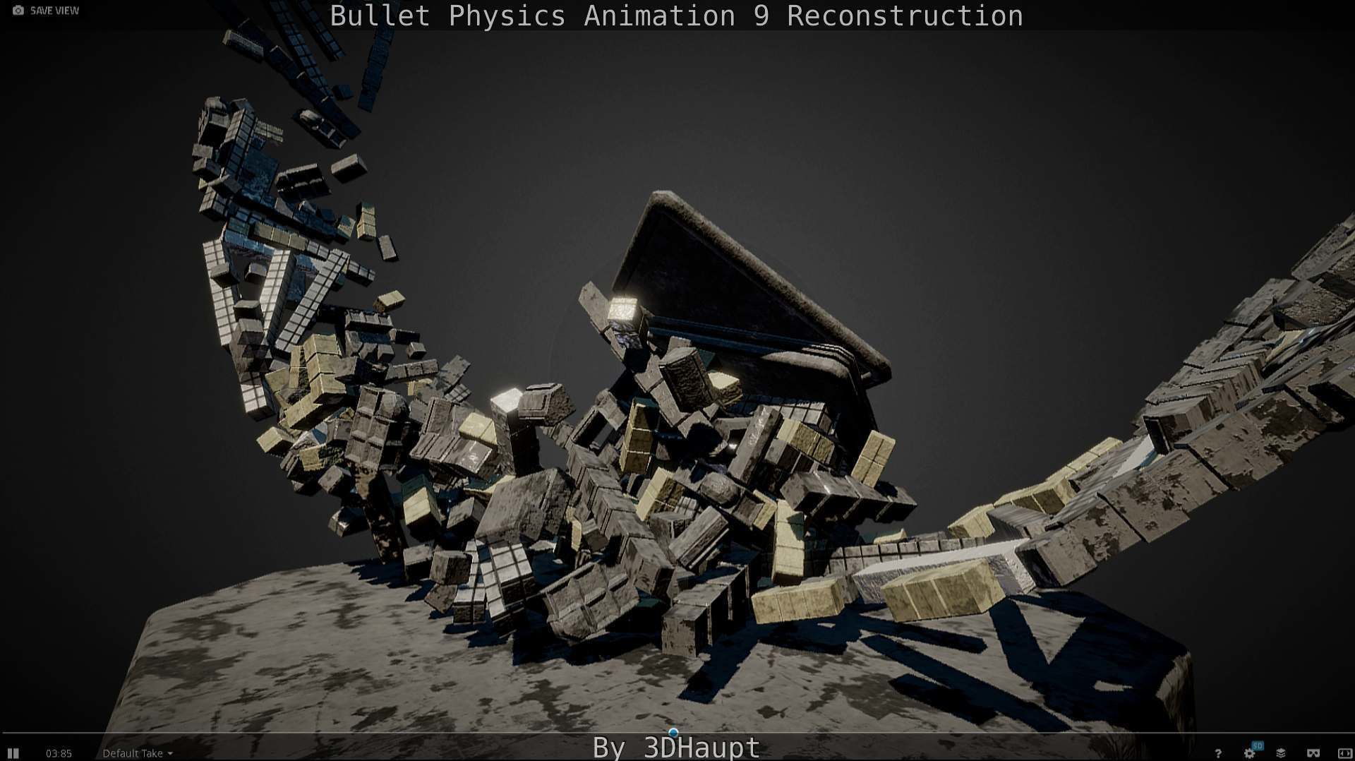 Bullet Physics Animation Reconstruction Free low-poly 3D model_72