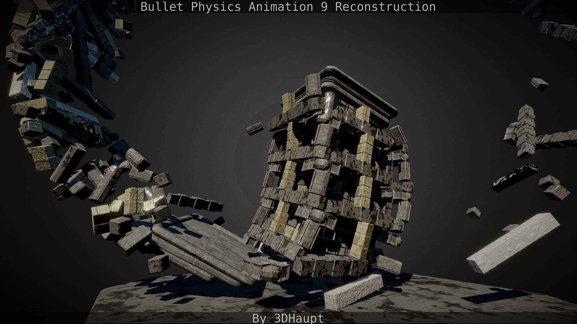 Bullet Physics Animation Reconstruction Free low-poly 3D model_90