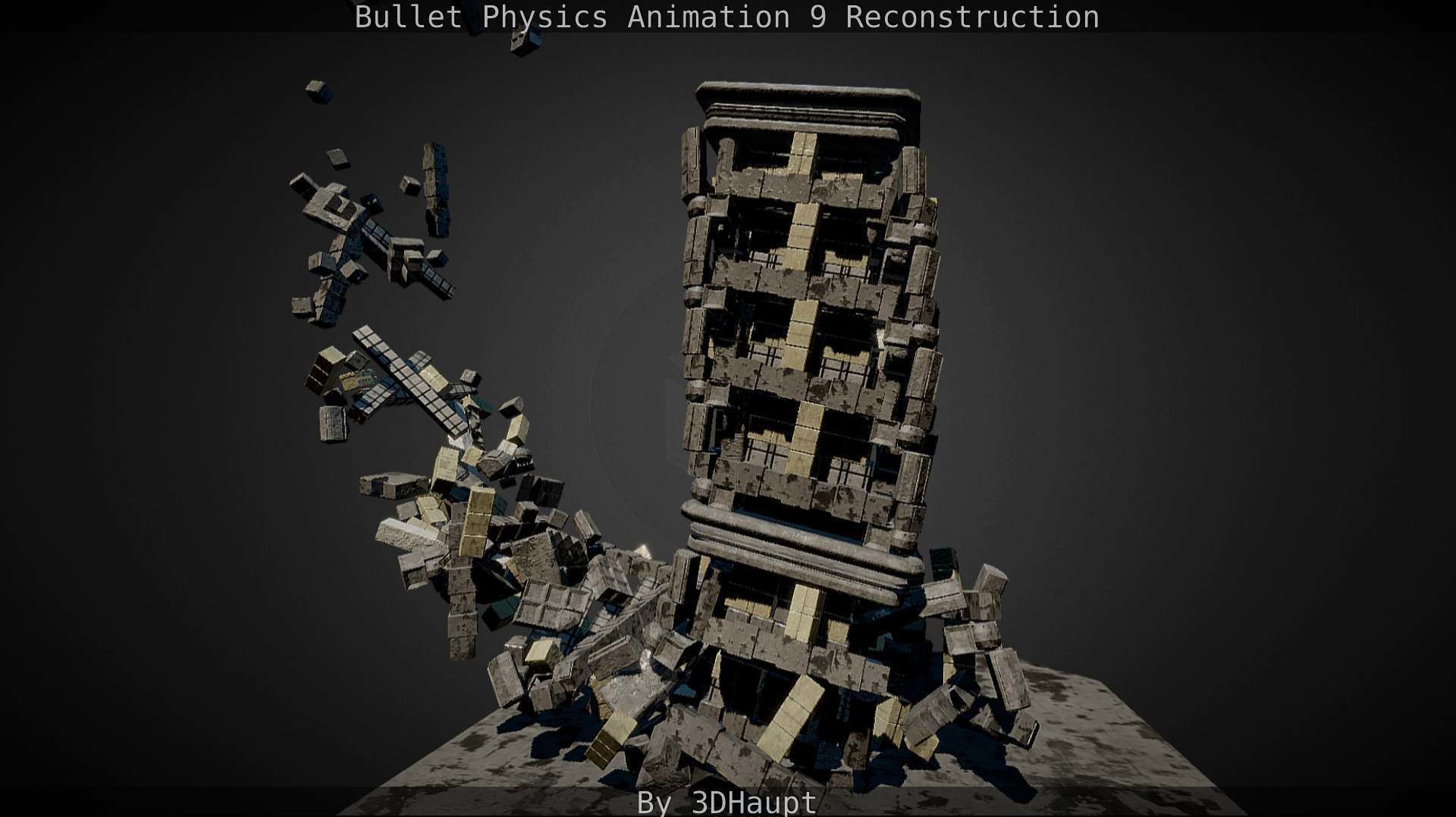Bullet Physics Animation Reconstruction Free low-poly 3D model_106