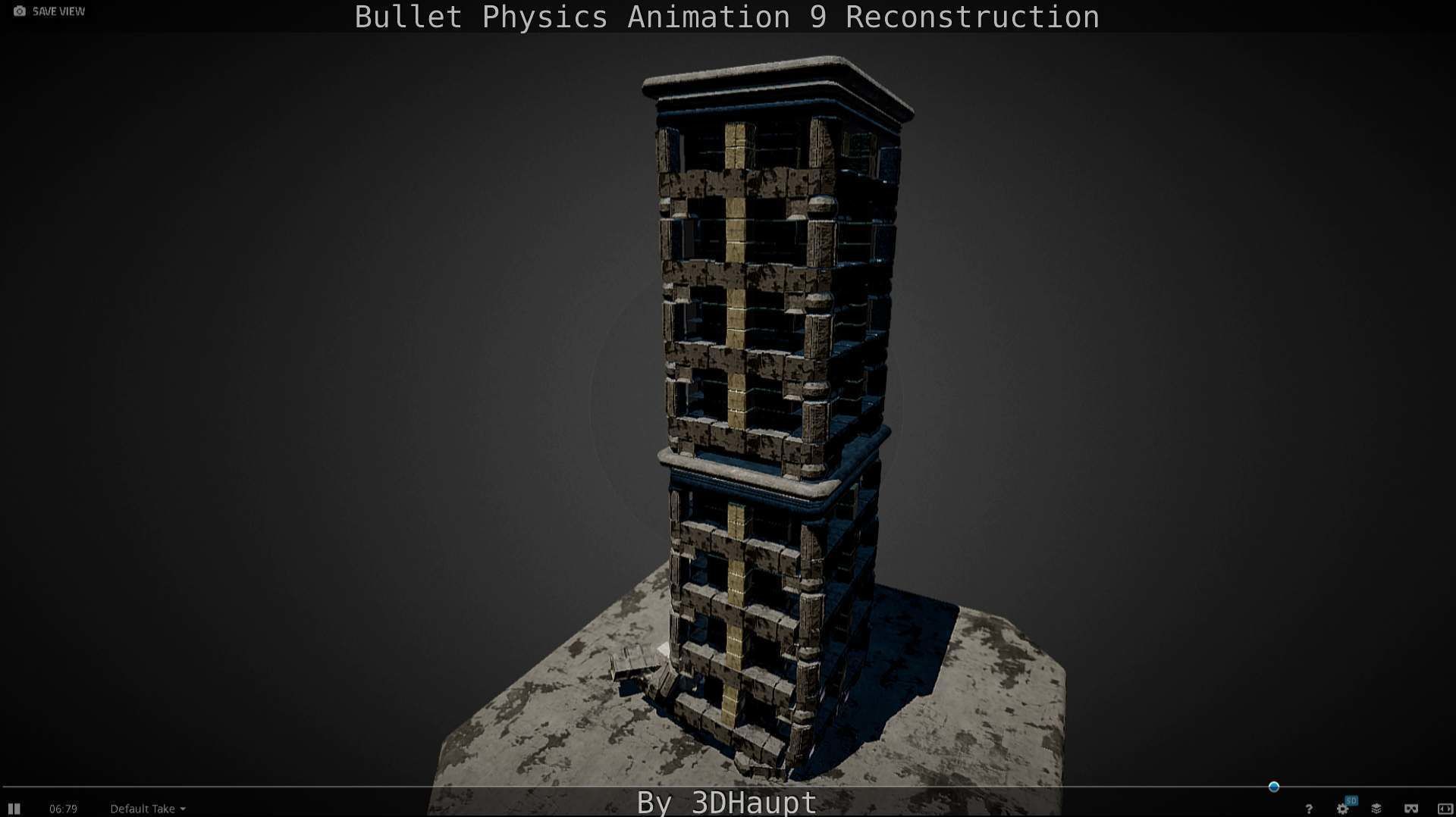 Bullet Physics Animation Reconstruction Free low-poly 3D model_131