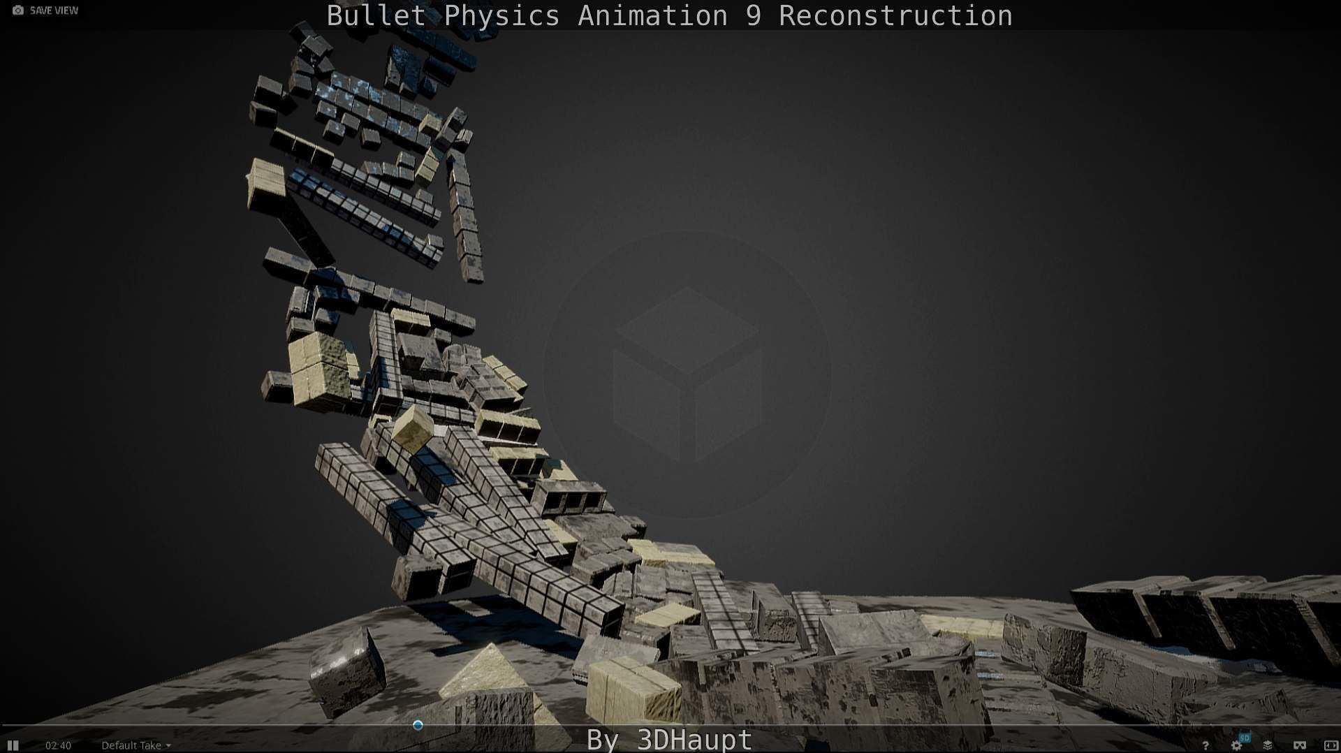 Bullet Physics Animation Reconstruction Free low-poly 3D model_43