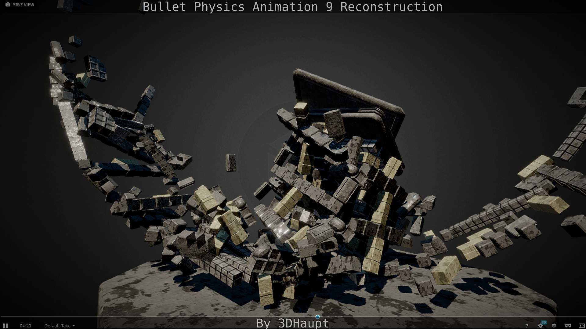 Bullet Physics Animation Reconstruction Free low-poly 3D model_79