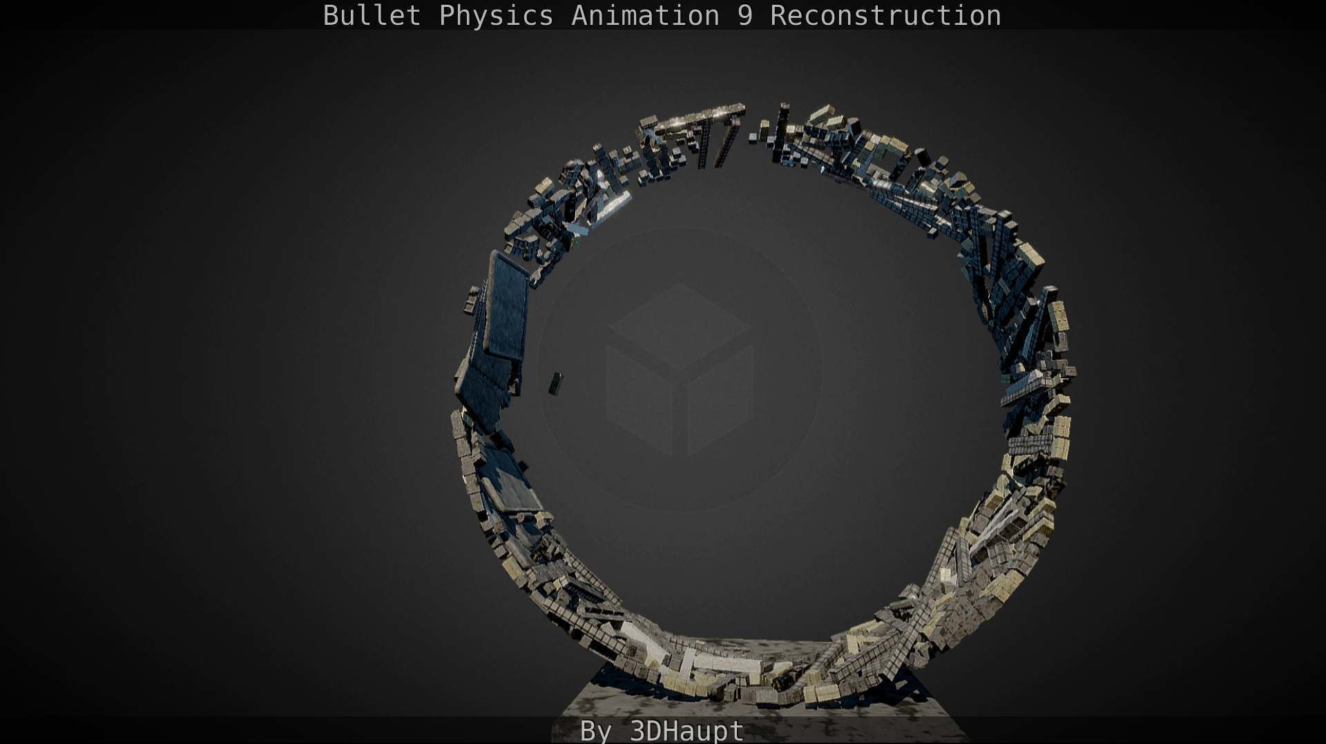 Bullet Physics Animation Reconstruction Free low-poly 3D model_2