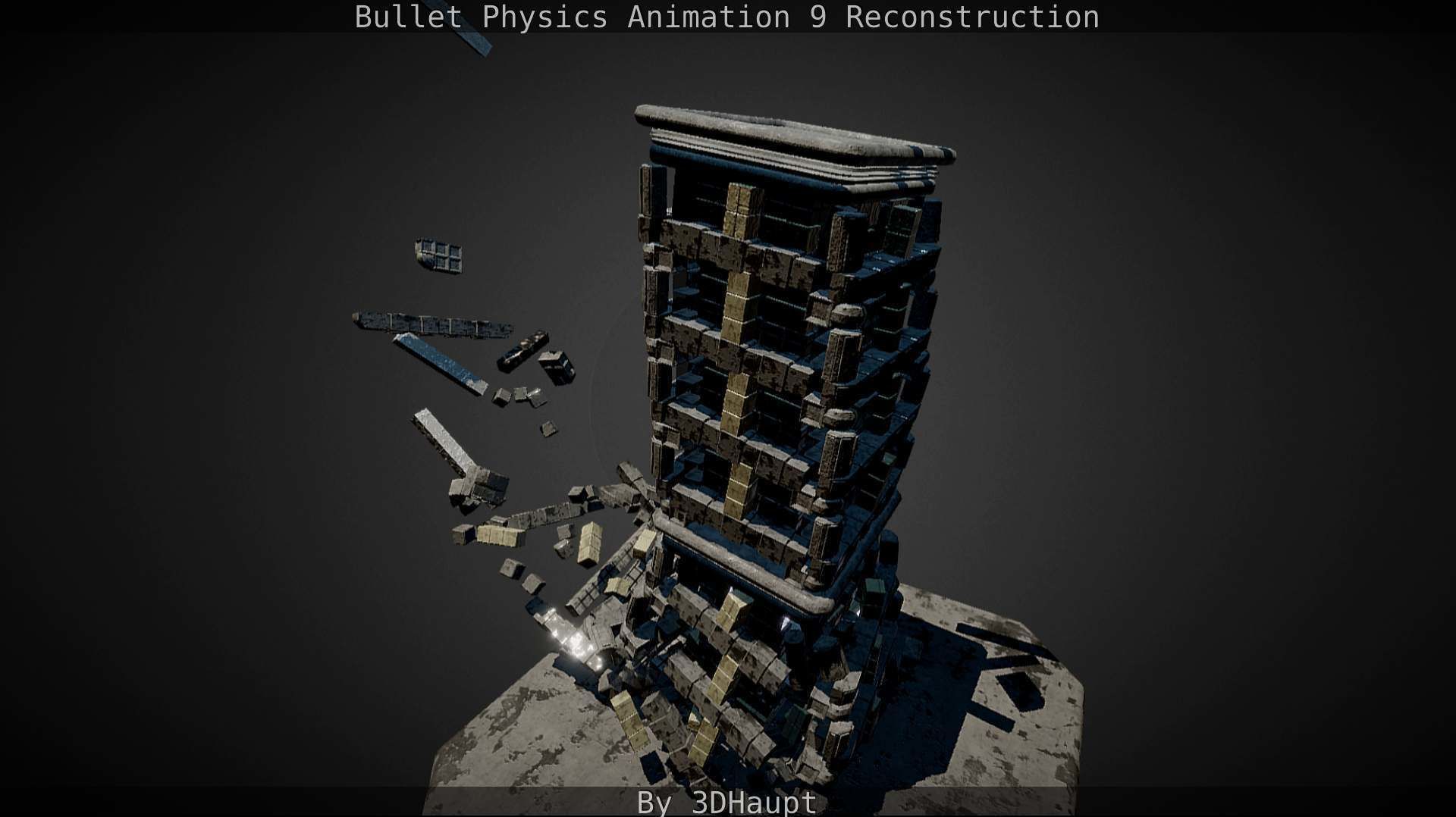 Bullet Physics Animation Reconstruction Free low-poly 3D model_115