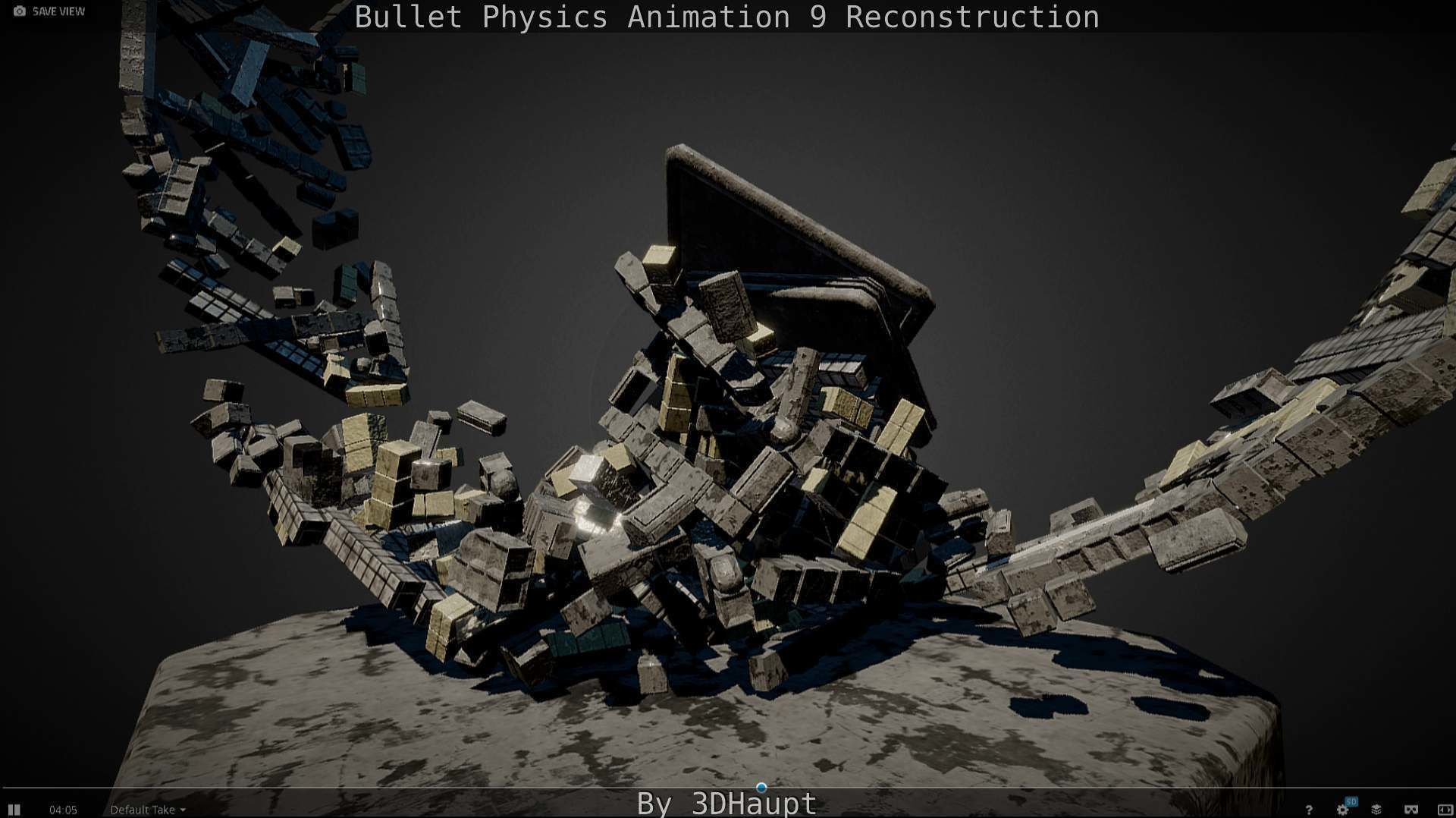Bullet Physics Animation Reconstruction Free low-poly 3D model_76
