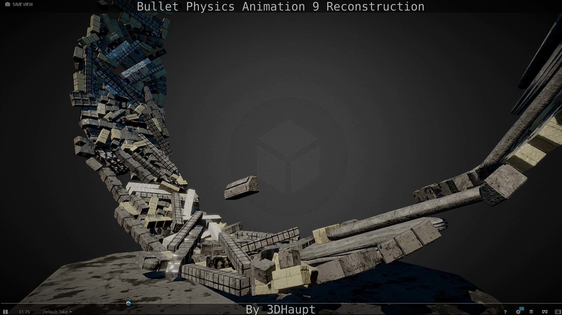 Bullet Physics Animation Reconstruction Free low-poly 3D model_30