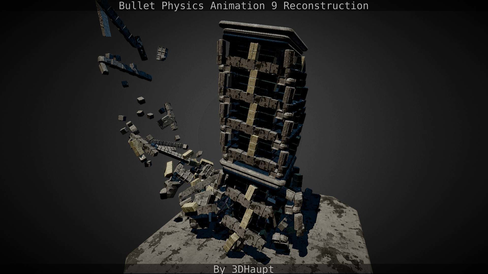 Bullet Physics Animation Reconstruction Free low-poly 3D model_110