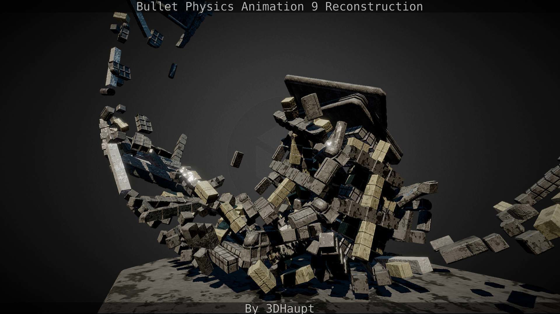 Bullet Physics Animation Reconstruction Free low-poly 3D model_80
