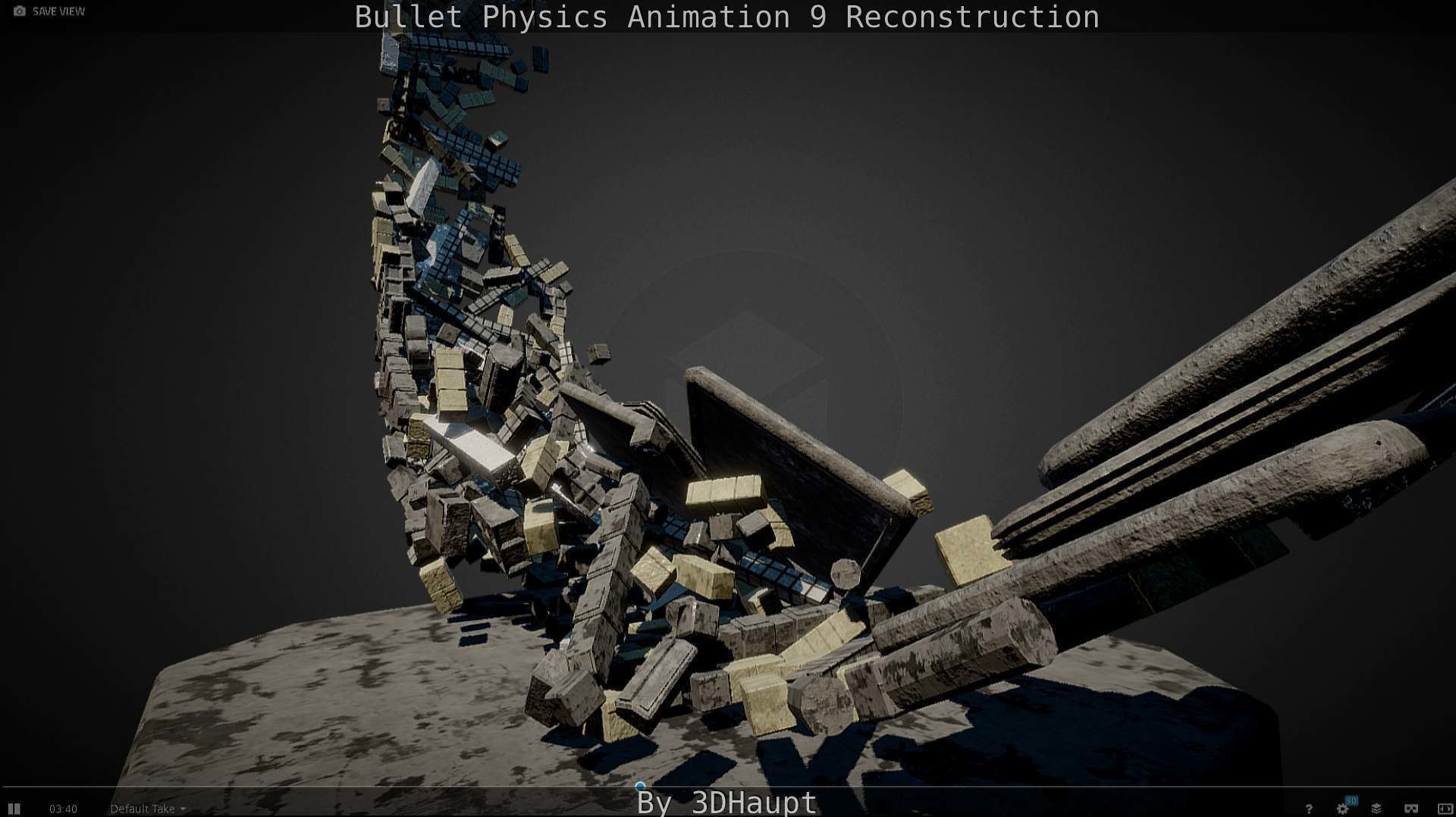Bullet Physics Animation Reconstruction Free low-poly 3D model_63