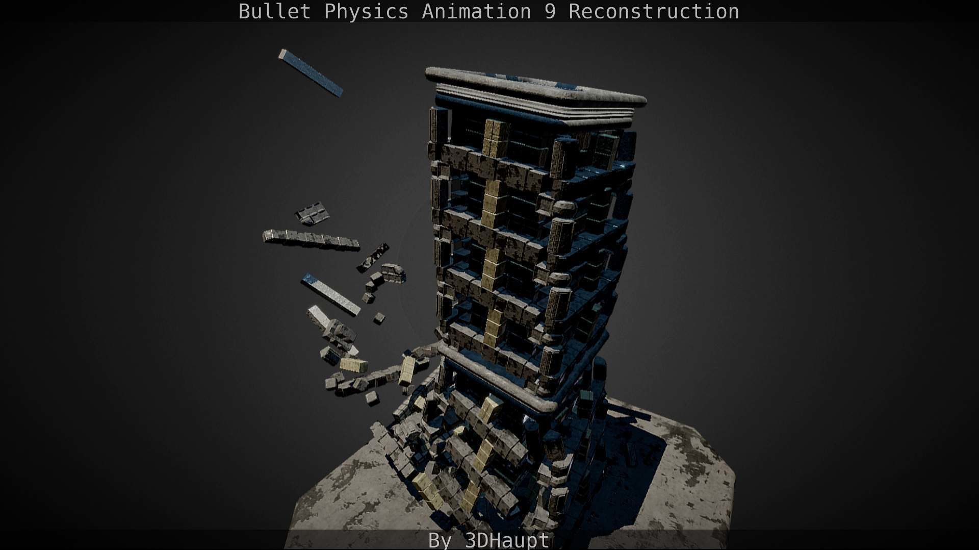 Bullet Physics Animation Reconstruction Free low-poly 3D model_116