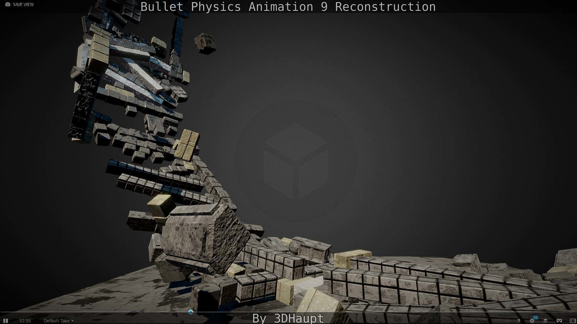 Bullet Physics Animation Reconstruction Free low-poly 3D model_46