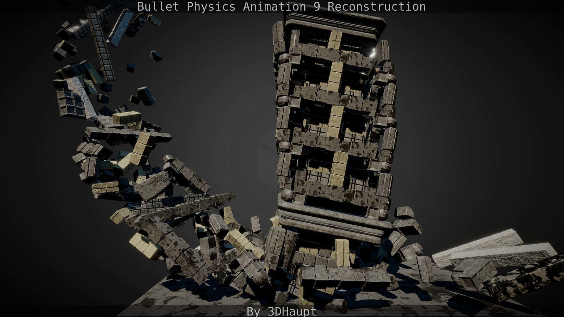 Bullet Physics Animation Reconstruction Free low-poly 3D model_102