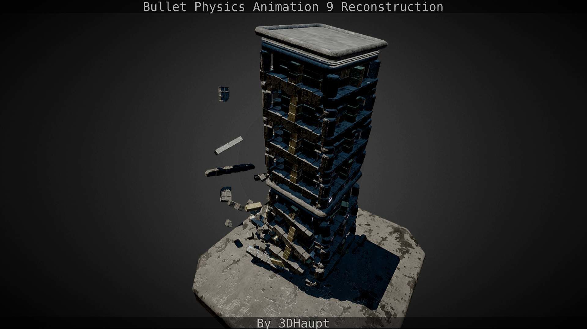 Bullet Physics Animation Reconstruction Free low-poly 3D model_121