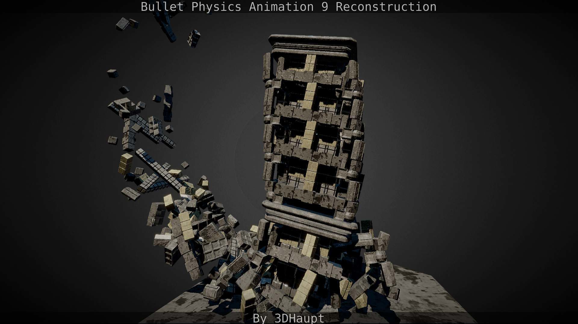 Bullet Physics Animation Reconstruction Free low-poly 3D model_107