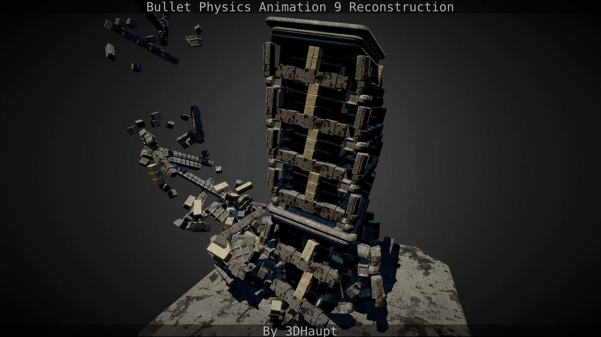 Bullet Physics Animation Reconstruction Free low-poly 3D model_109