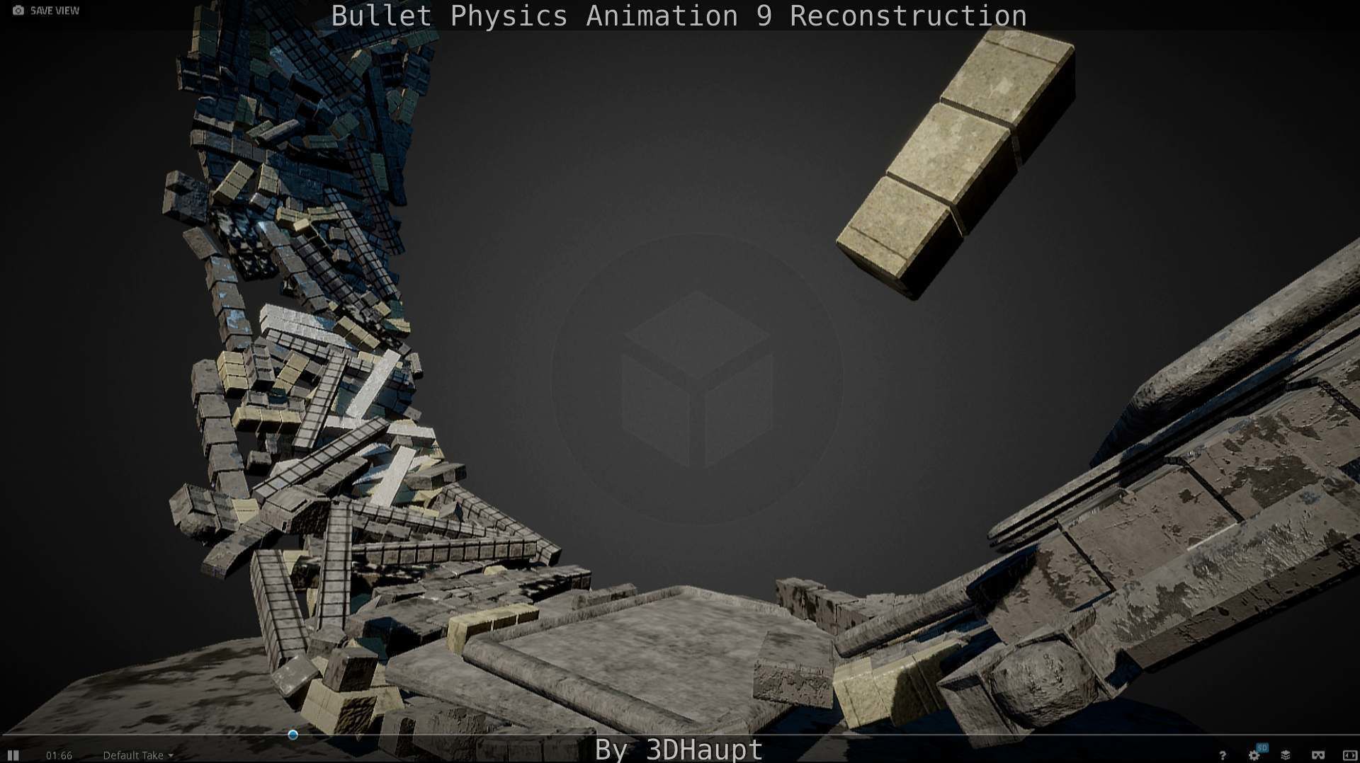 Bullet Physics Animation Reconstruction Free low-poly 3D model_28