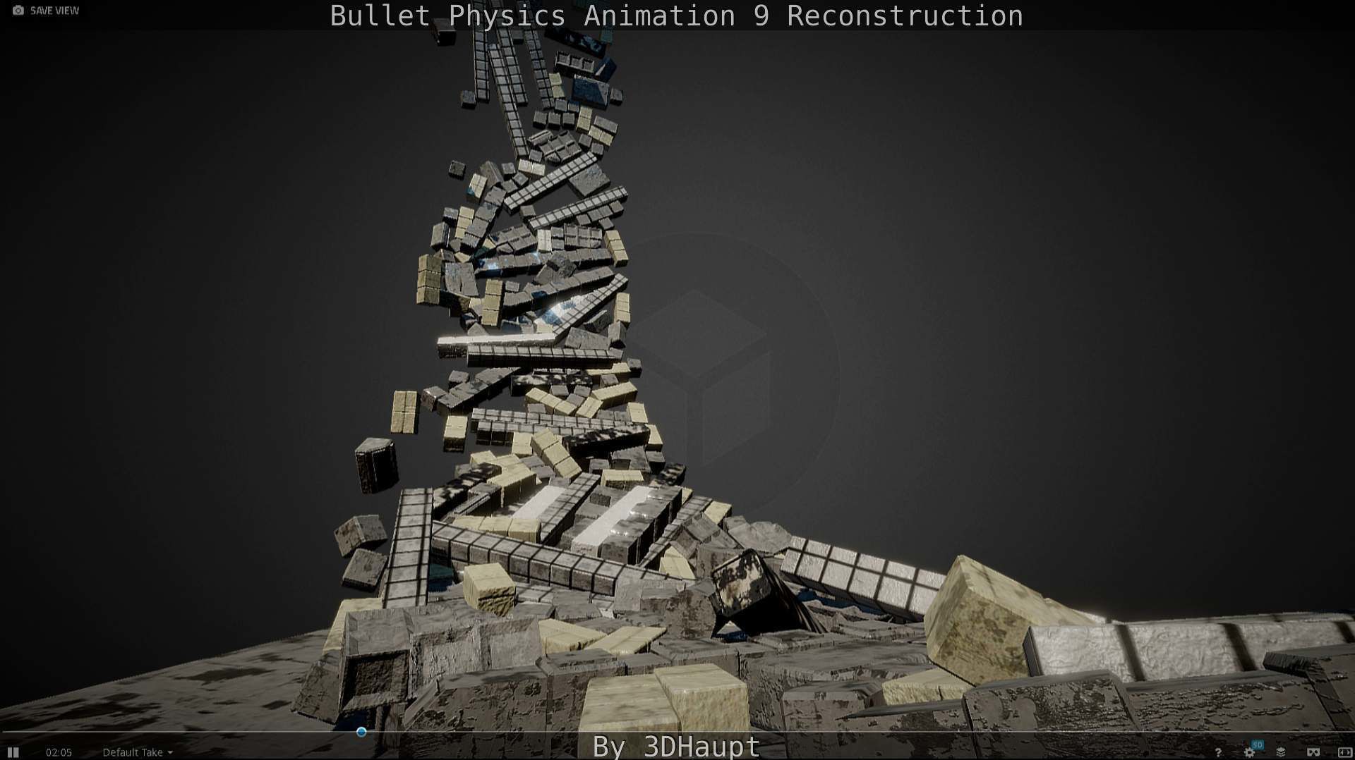 Bullet Physics Animation Reconstruction Free low-poly 3D model_36