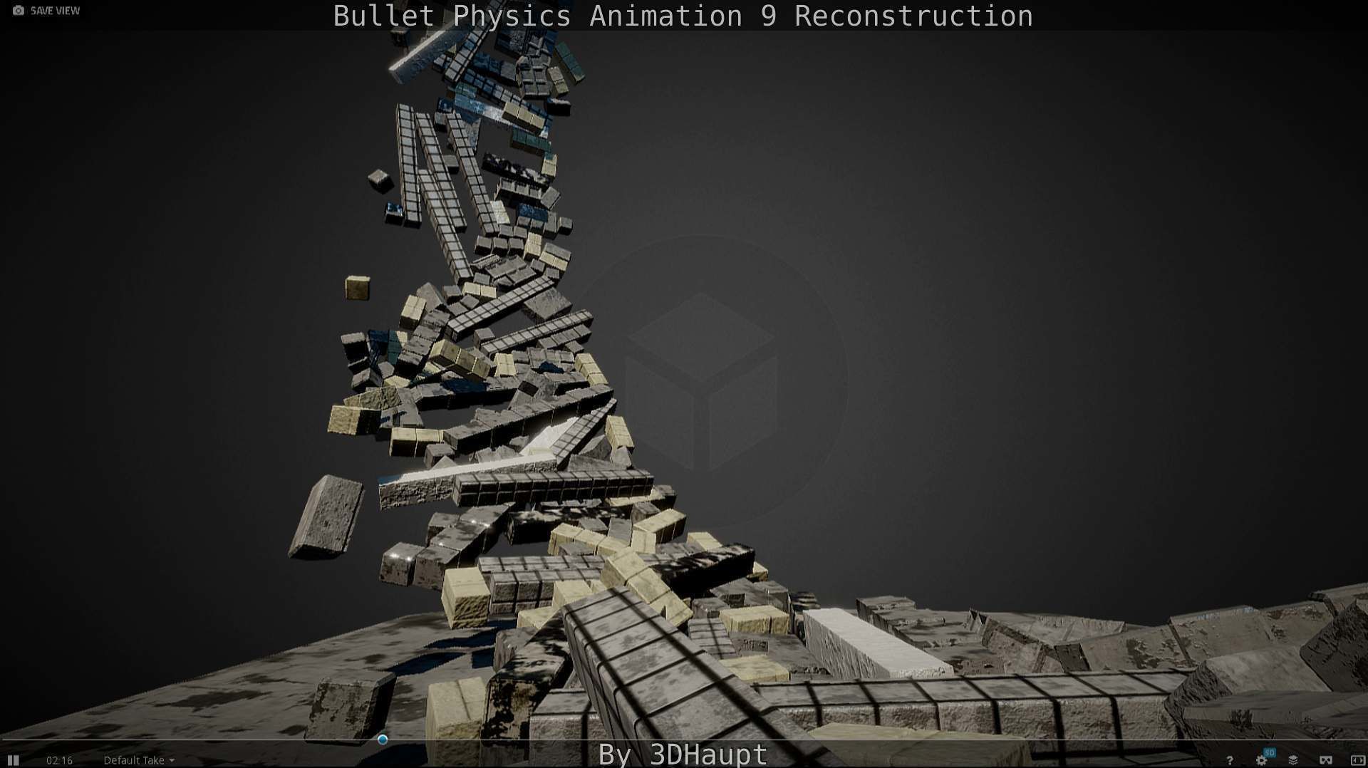 Bullet Physics Animation Reconstruction Free low-poly 3D model_38