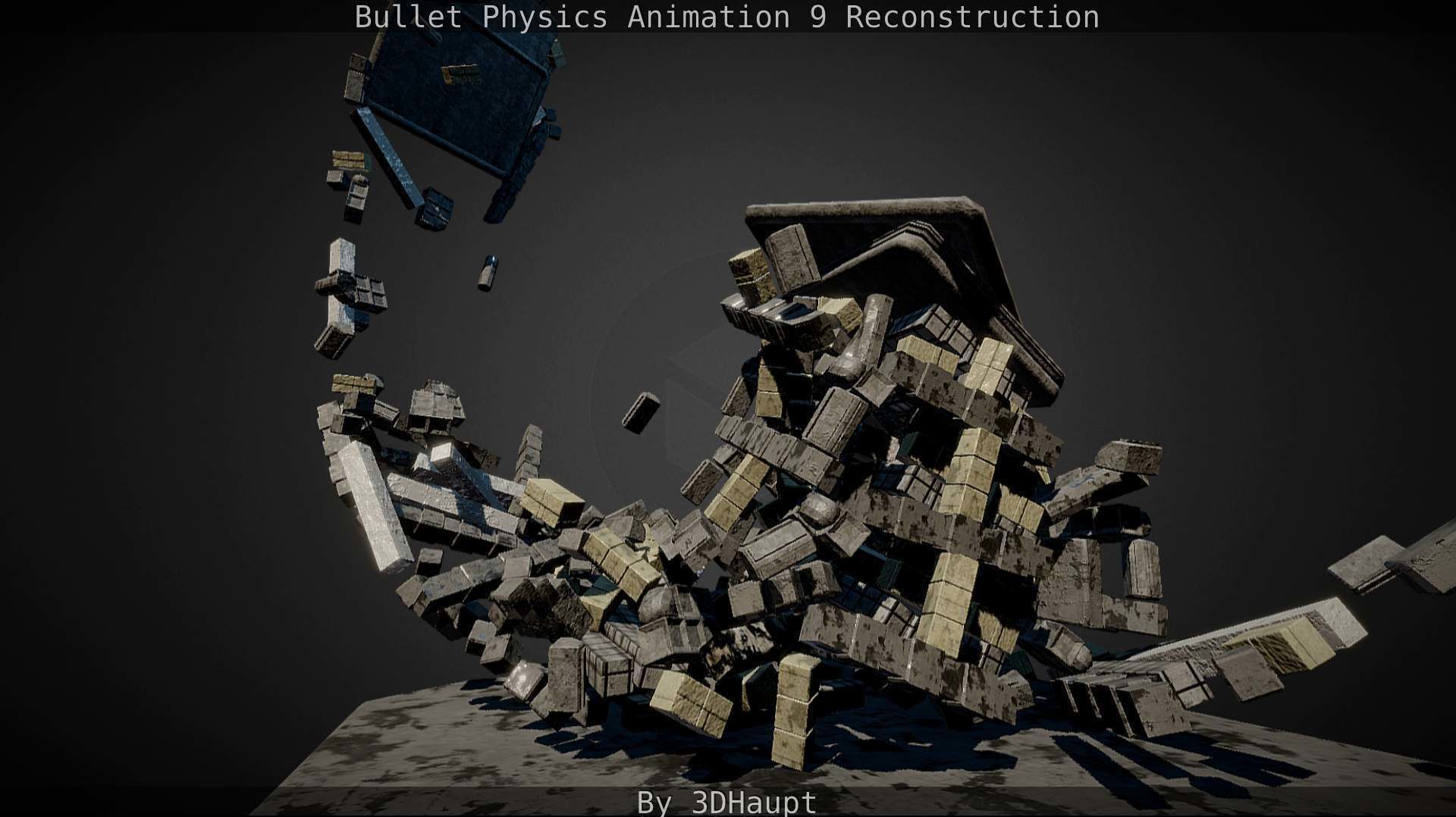 Bullet Physics Animation Reconstruction Free low-poly 3D model_81