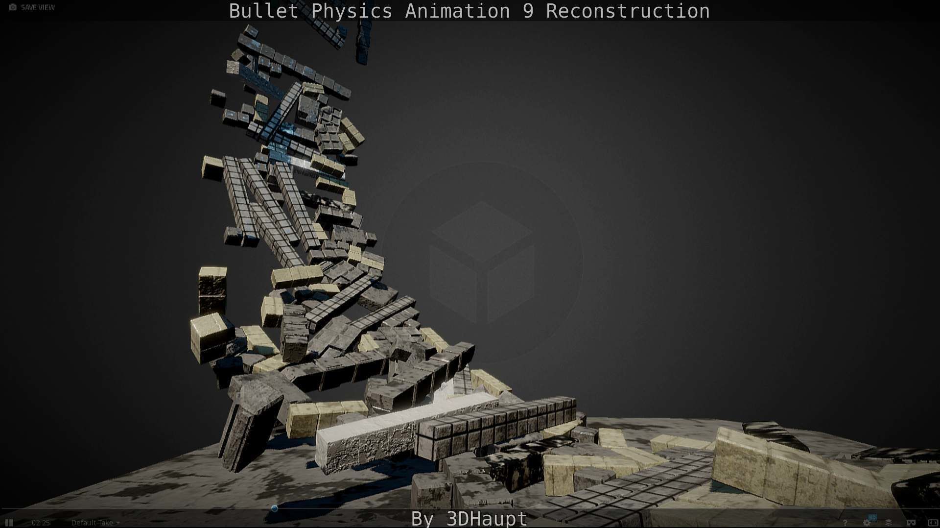 Bullet Physics Animation Reconstruction Free low-poly 3D model_40