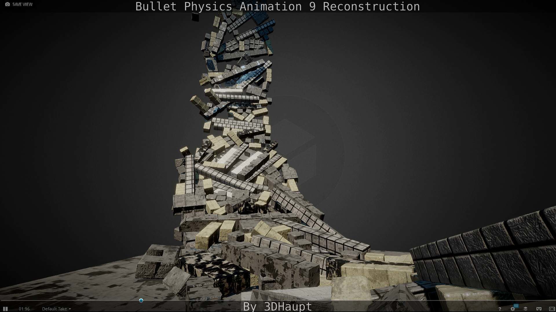 Bullet Physics Animation Reconstruction Free low-poly 3D model_34