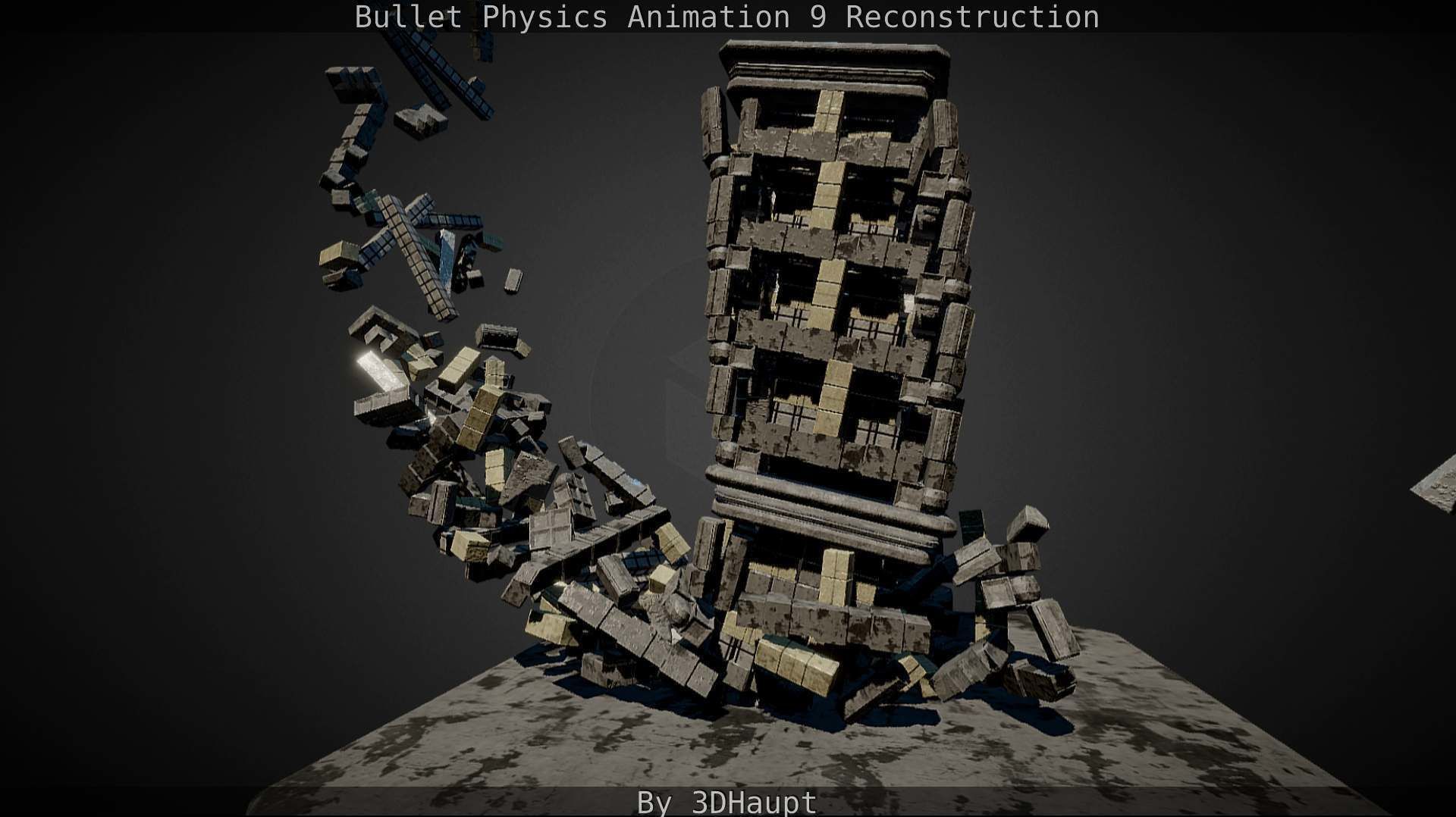 Bullet Physics Animation Reconstruction Free low-poly 3D model_104