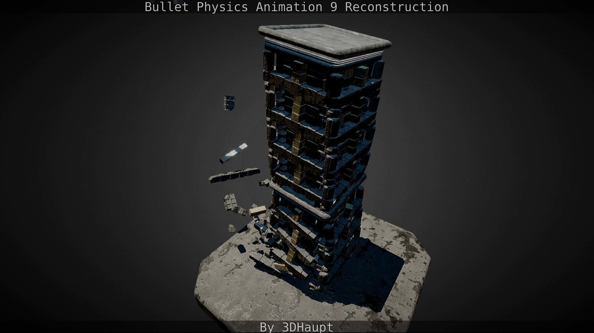 Bullet Physics Animation Reconstruction Free low-poly 3D model_122