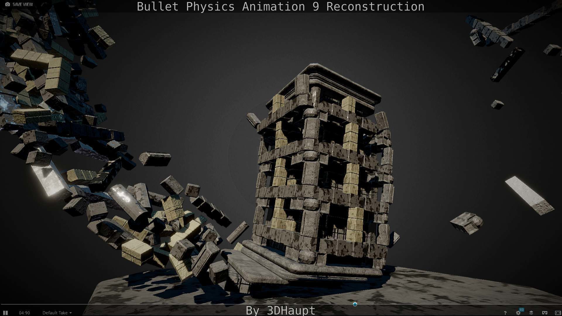 Bullet Physics Animation Reconstruction Free low-poly 3D model_93