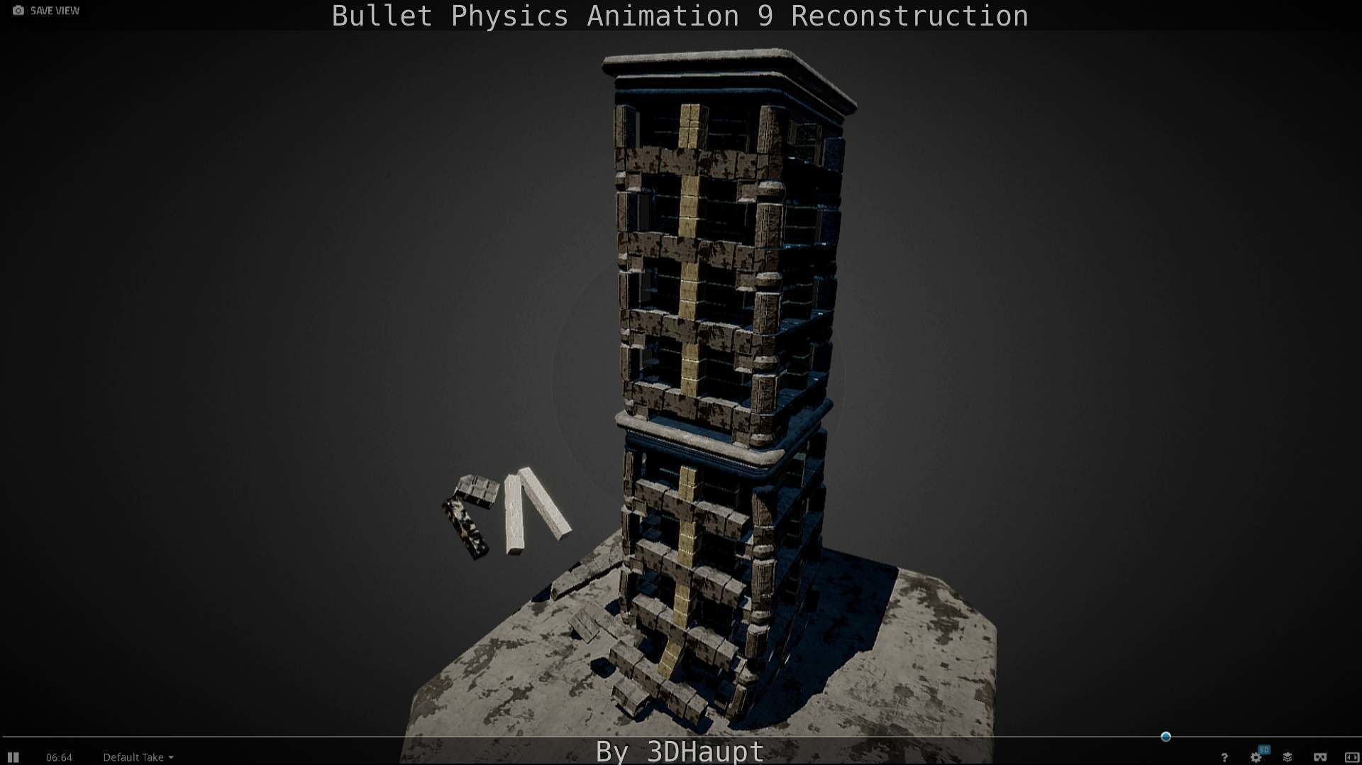 Bullet Physics Animation Reconstruction Free low-poly 3D model_128