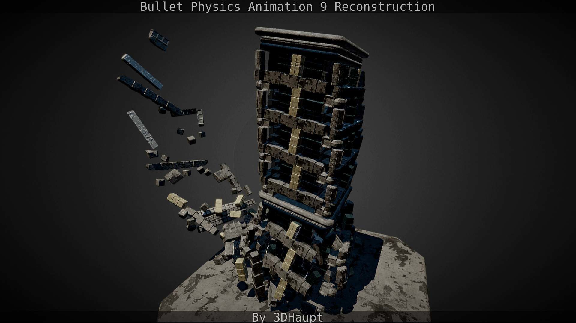 Bullet Physics Animation Reconstruction Free low-poly 3D model_113