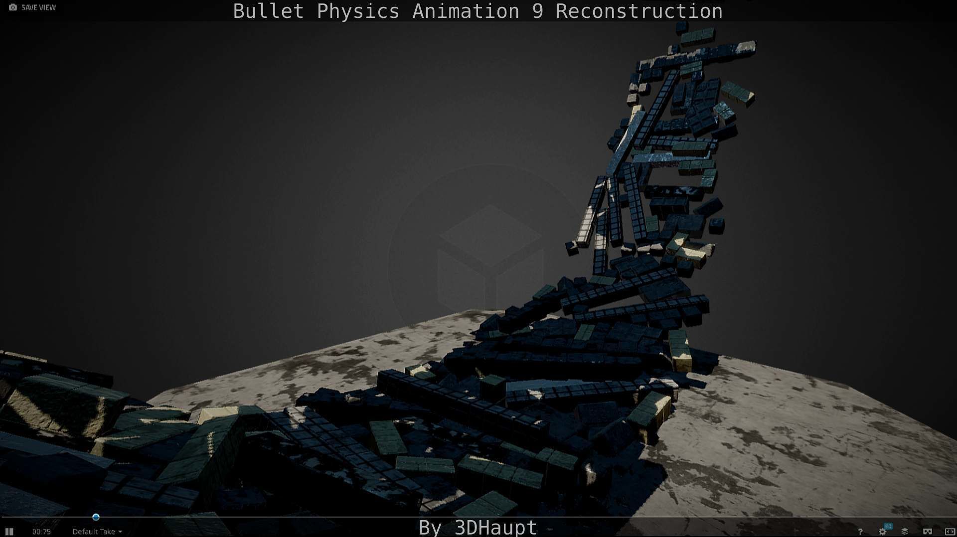 Bullet Physics Animation Reconstruction Free low-poly 3D model_10
