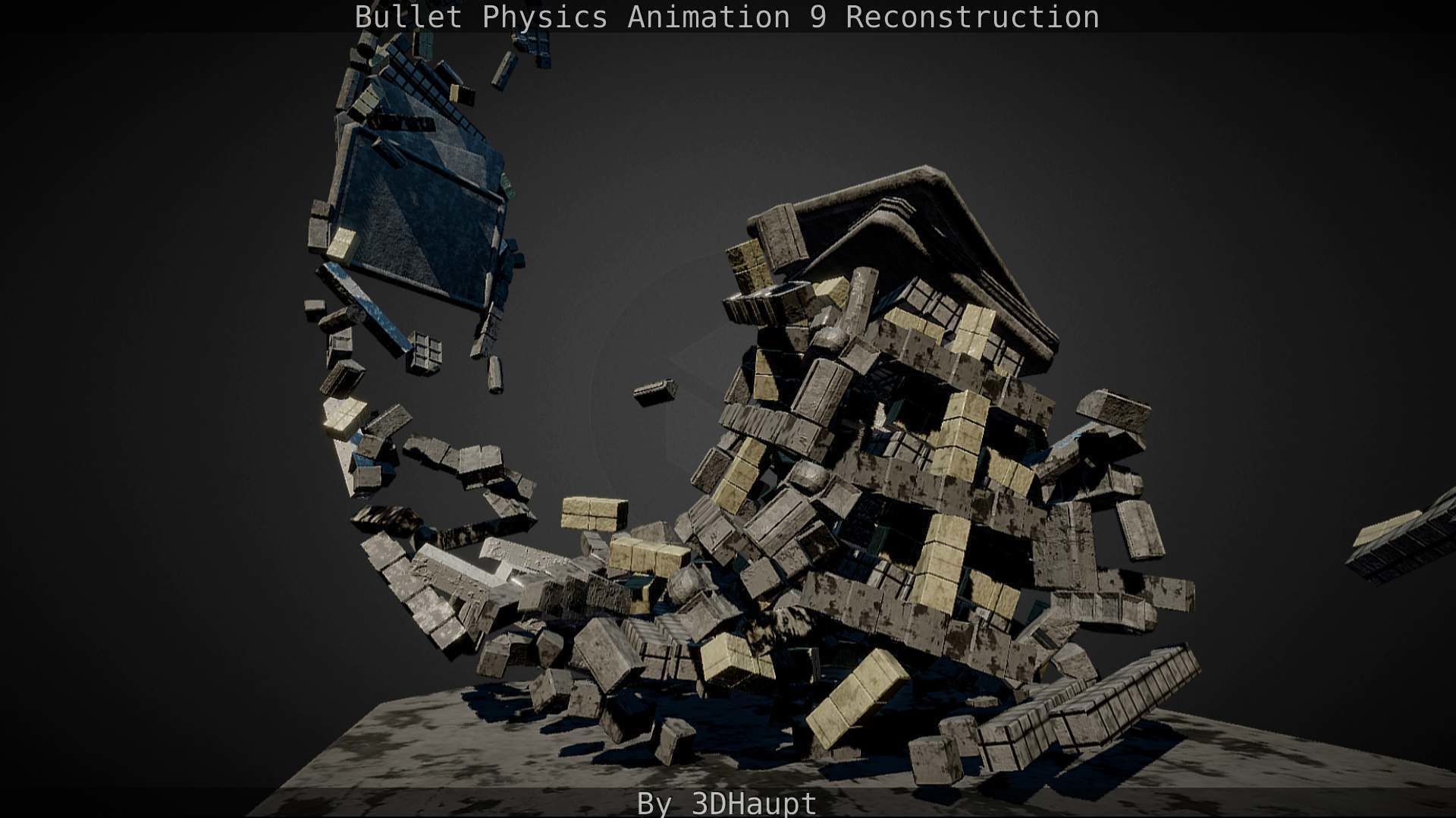 Bullet Physics Animation Reconstruction Free low-poly 3D model_83
