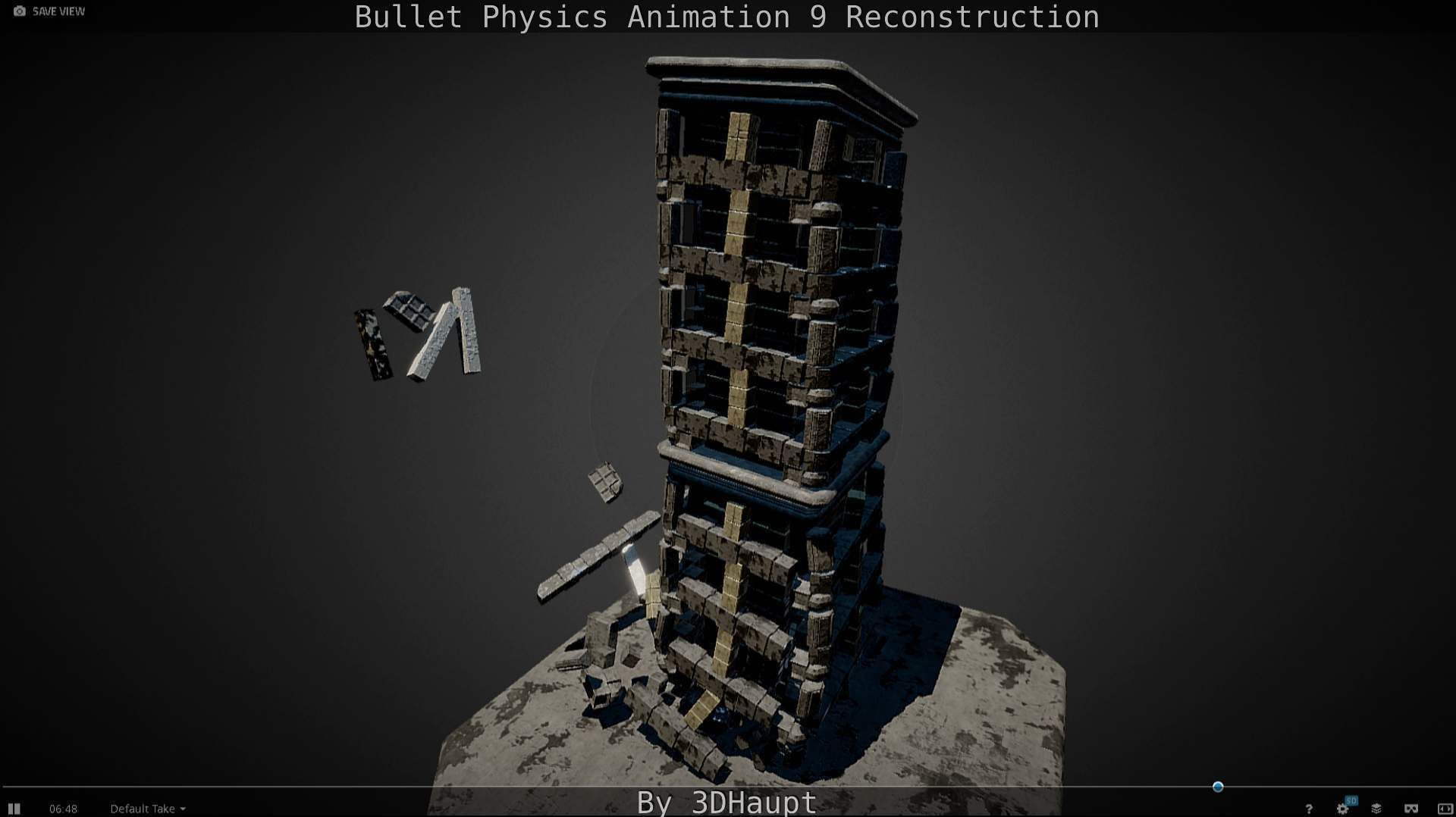 Bullet Physics Animation Reconstruction Free low-poly 3D model_125