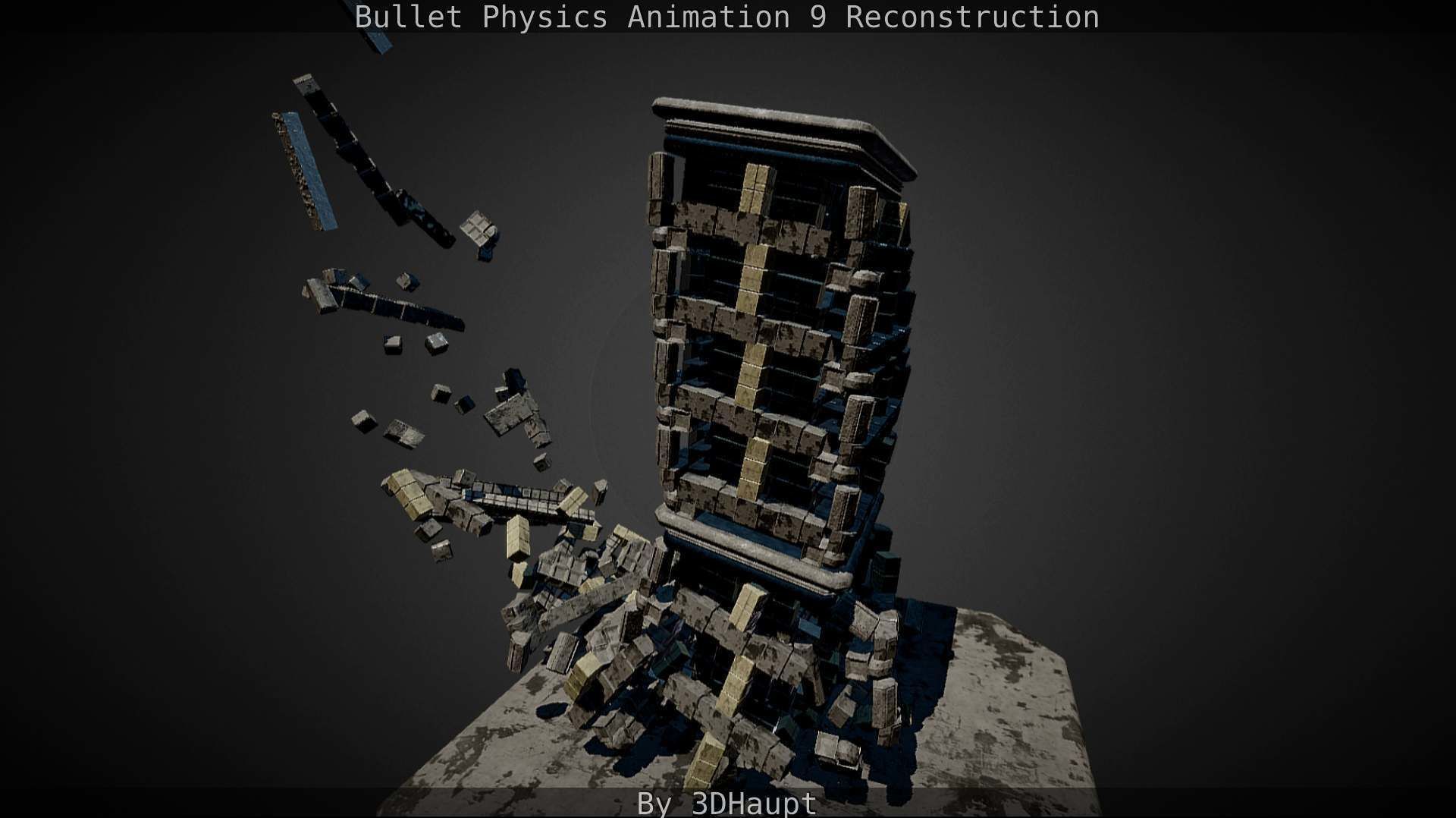 Bullet Physics Animation Reconstruction Free low-poly 3D model_111