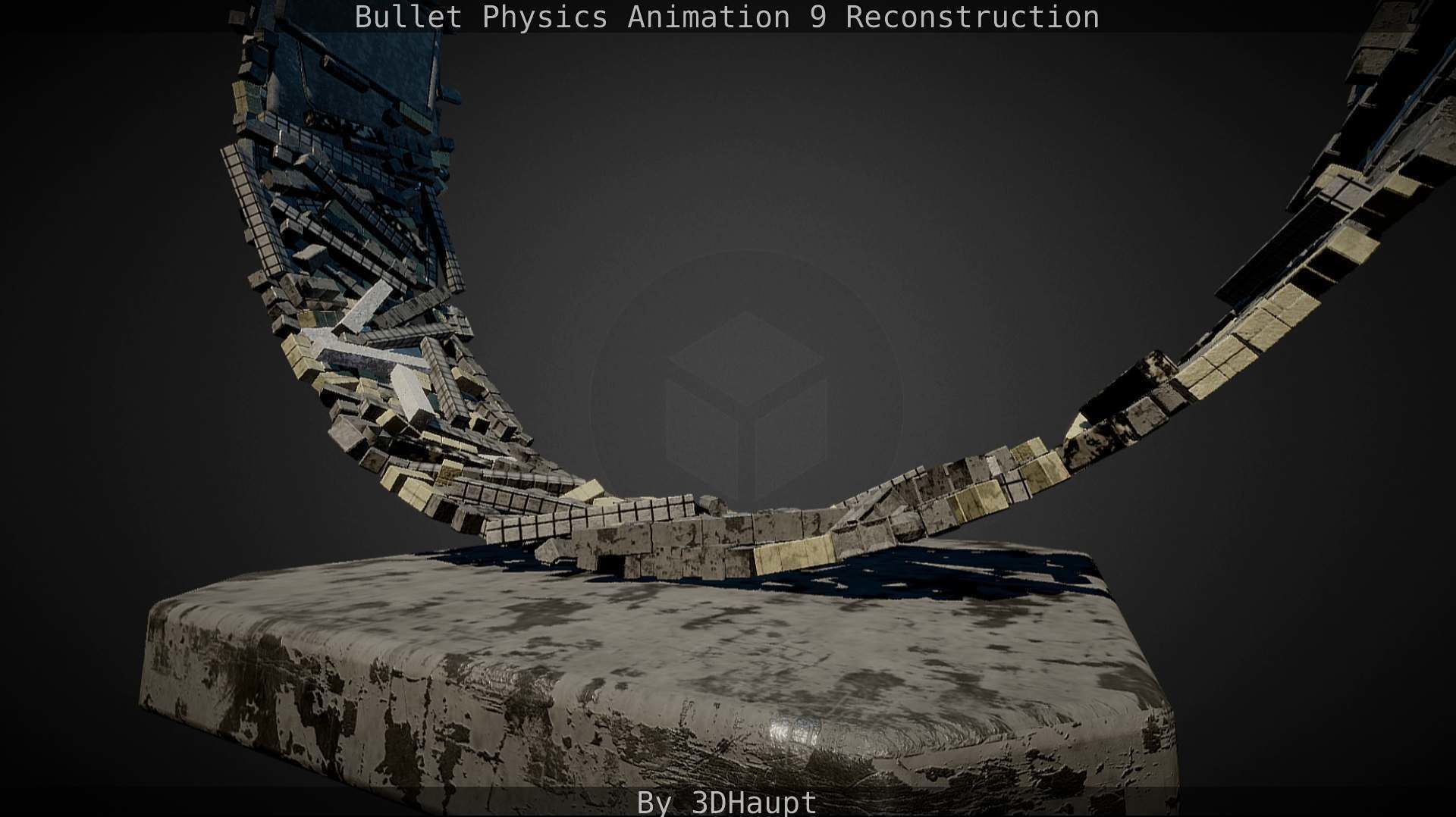 Bullet Physics Animation Reconstruction Free low-poly 3D model_5