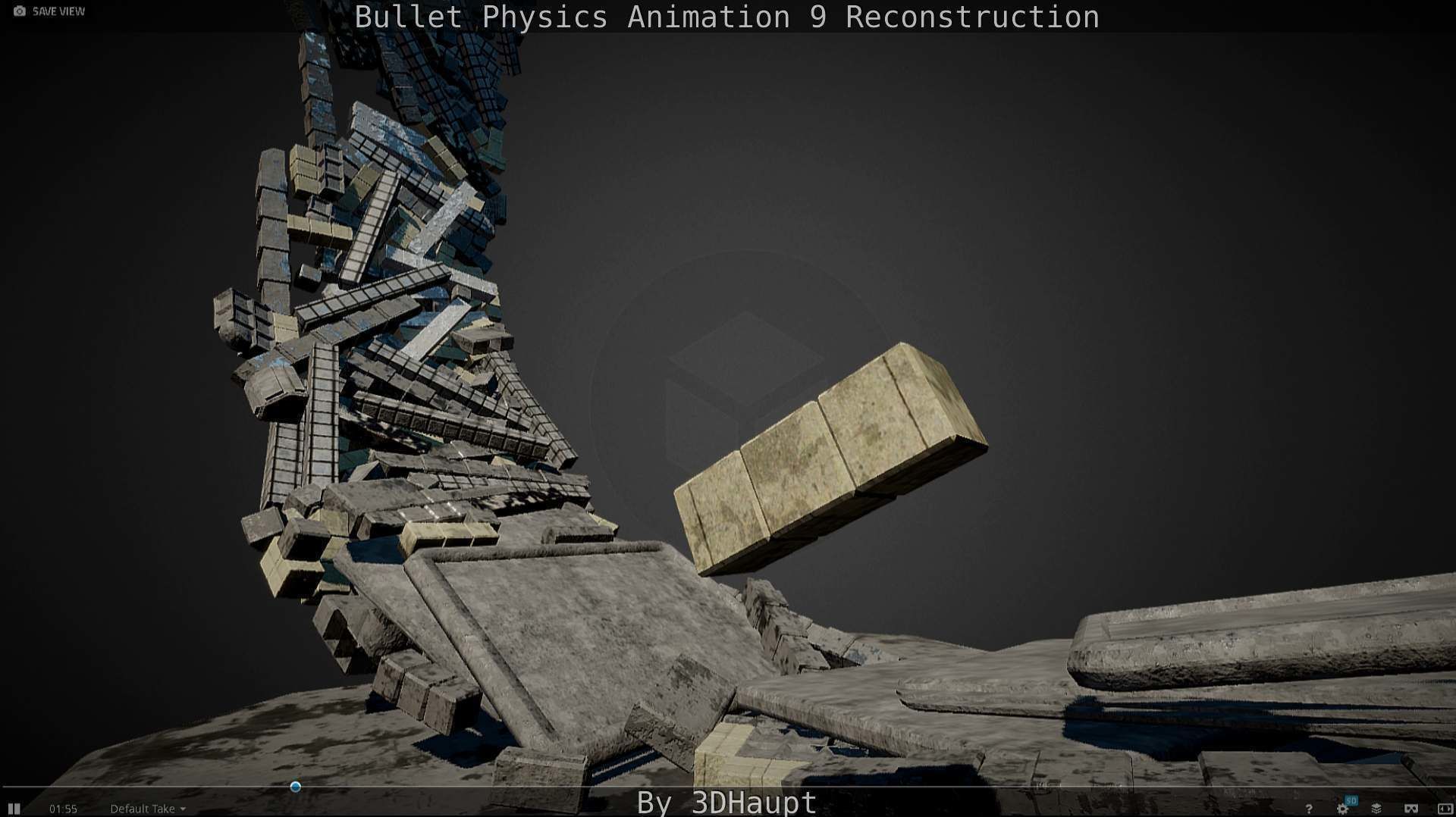 Bullet Physics Animation Reconstruction Free low-poly 3D model_26