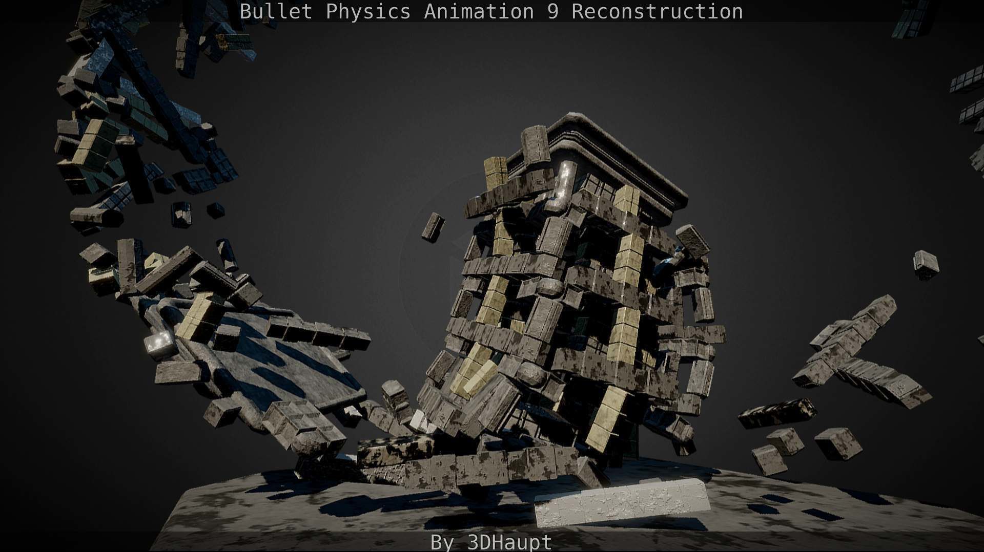 Bullet Physics Animation Reconstruction Free low-poly 3D model_88