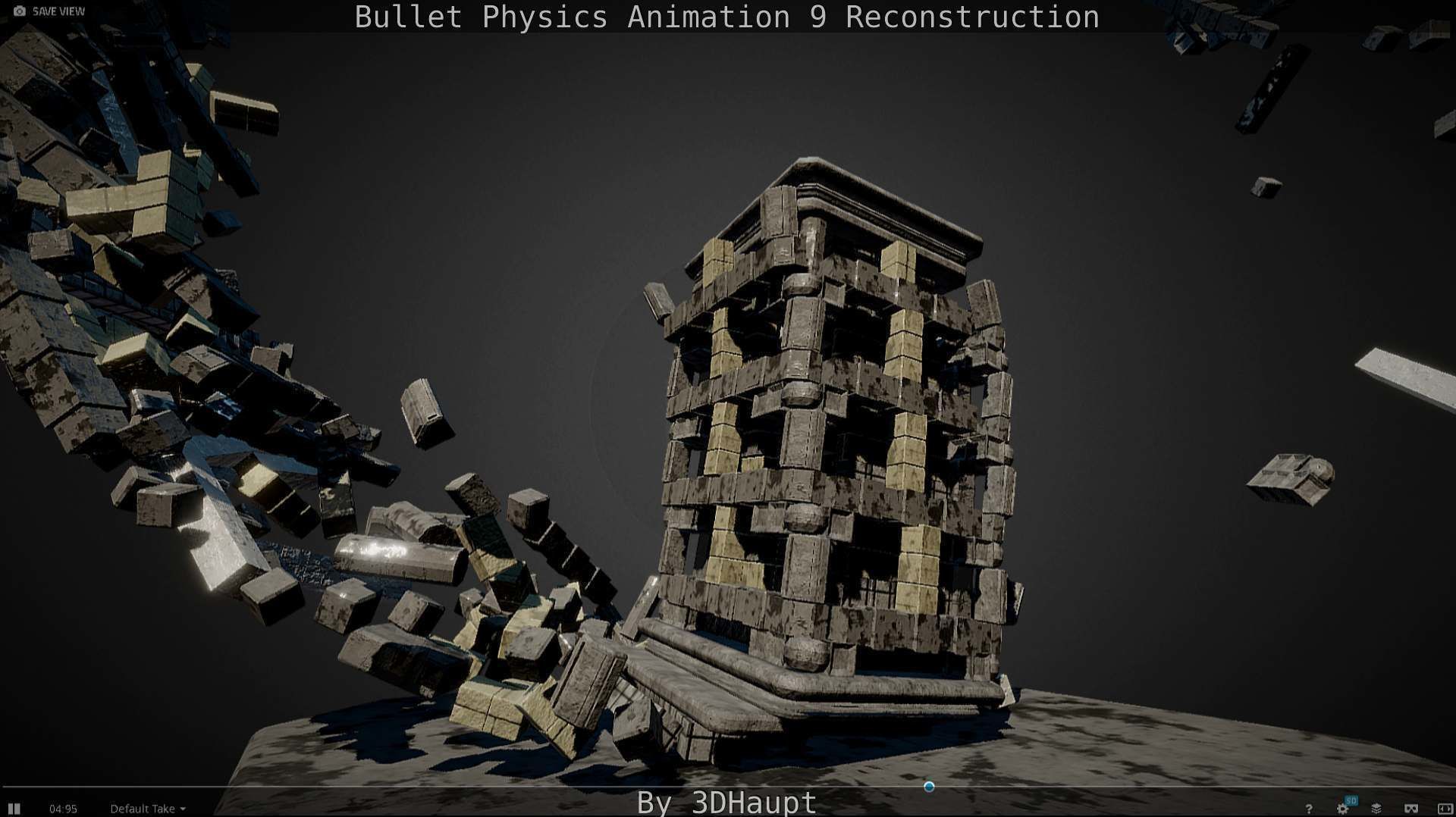 Bullet Physics Animation Reconstruction Free low-poly 3D model_94