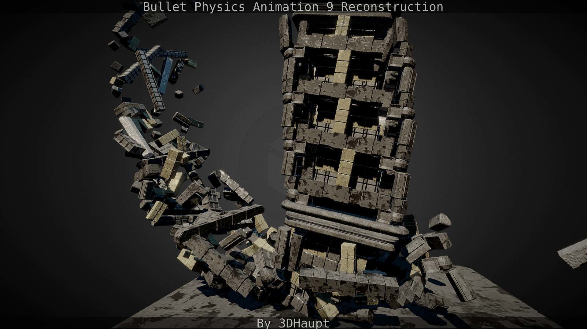 Bullet Physics Animation Reconstruction Free low-poly 3D model_103
