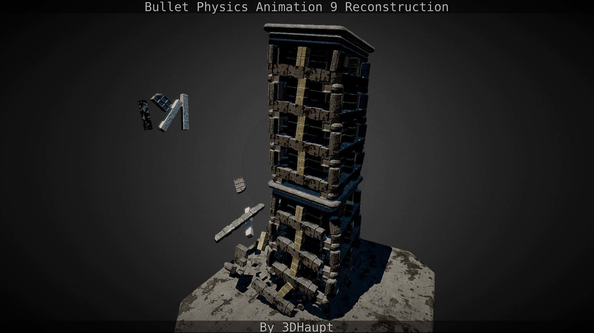 Bullet Physics Animation Reconstruction Free low-poly 3D model_124