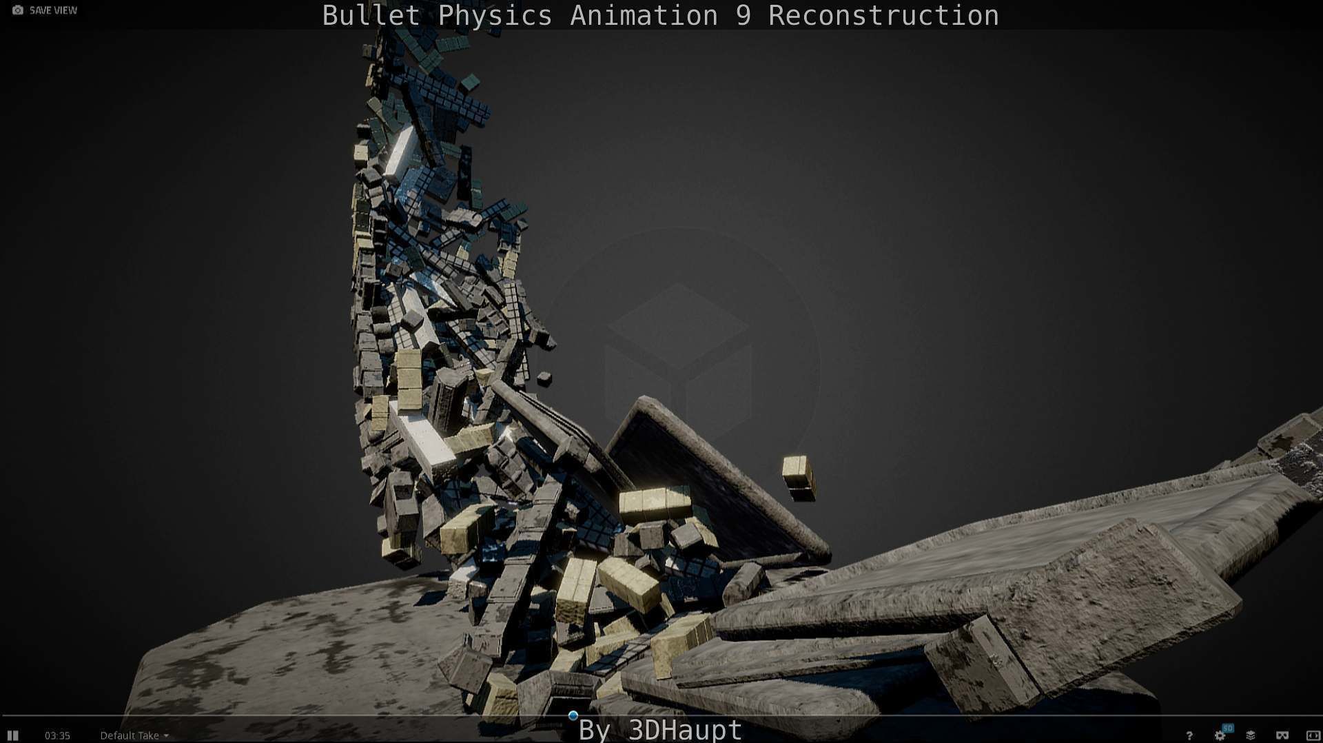 Bullet Physics Animation Reconstruction Free low-poly 3D model_62