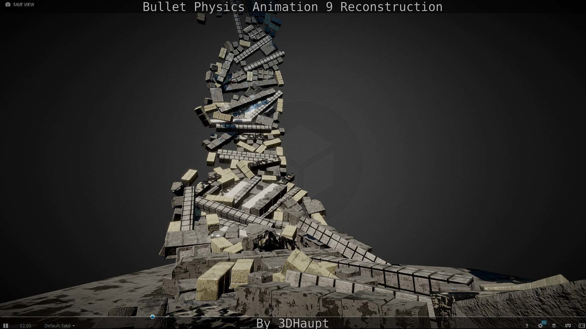 Bullet Physics Animation Reconstruction Free low-poly 3D model_35