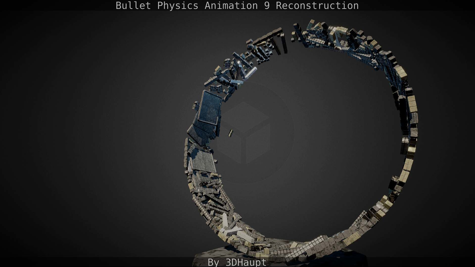 Bullet Physics Animation Reconstruction Free low-poly 3D model_3
