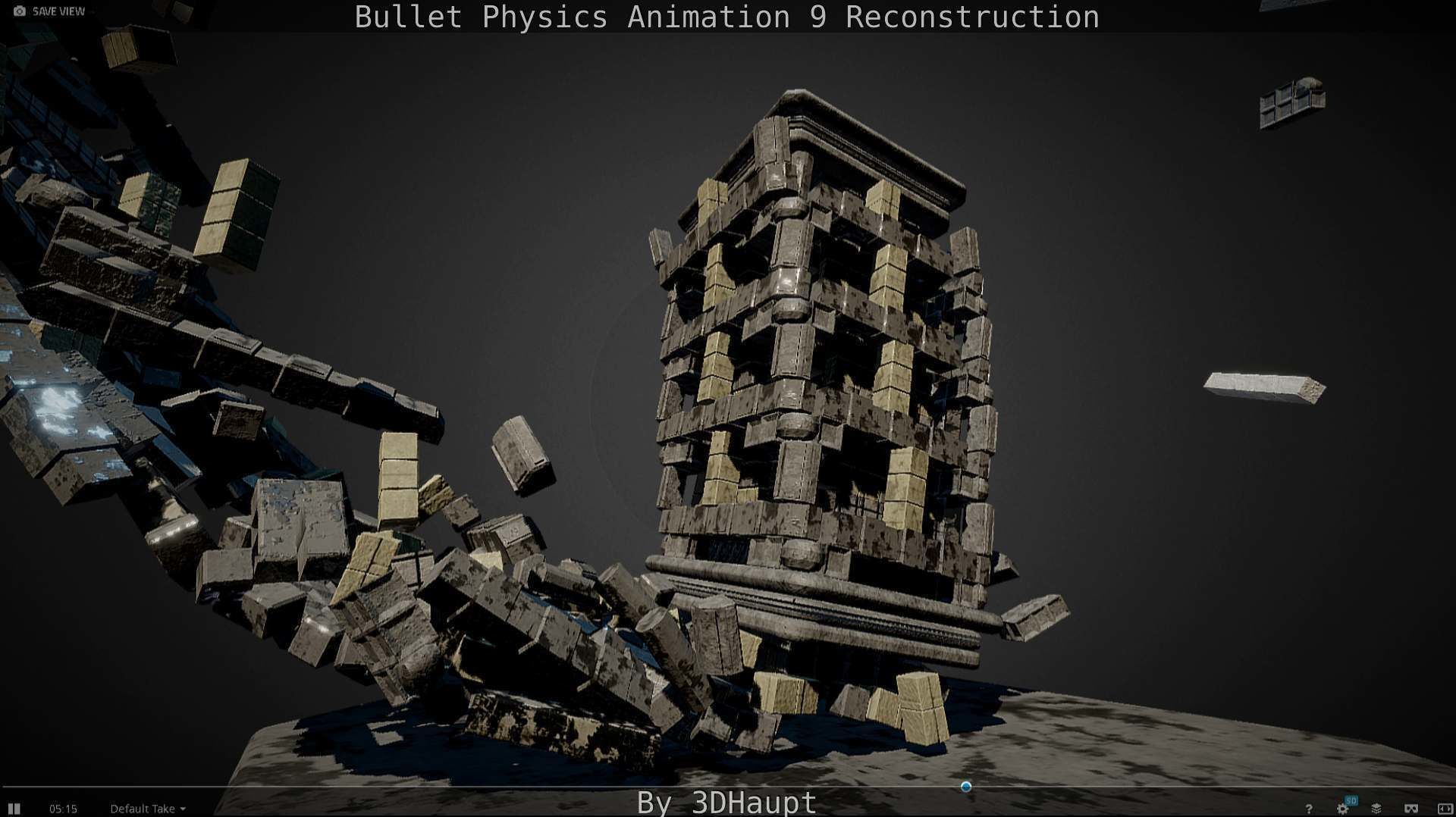 Bullet Physics Animation Reconstruction Free low-poly 3D model_98