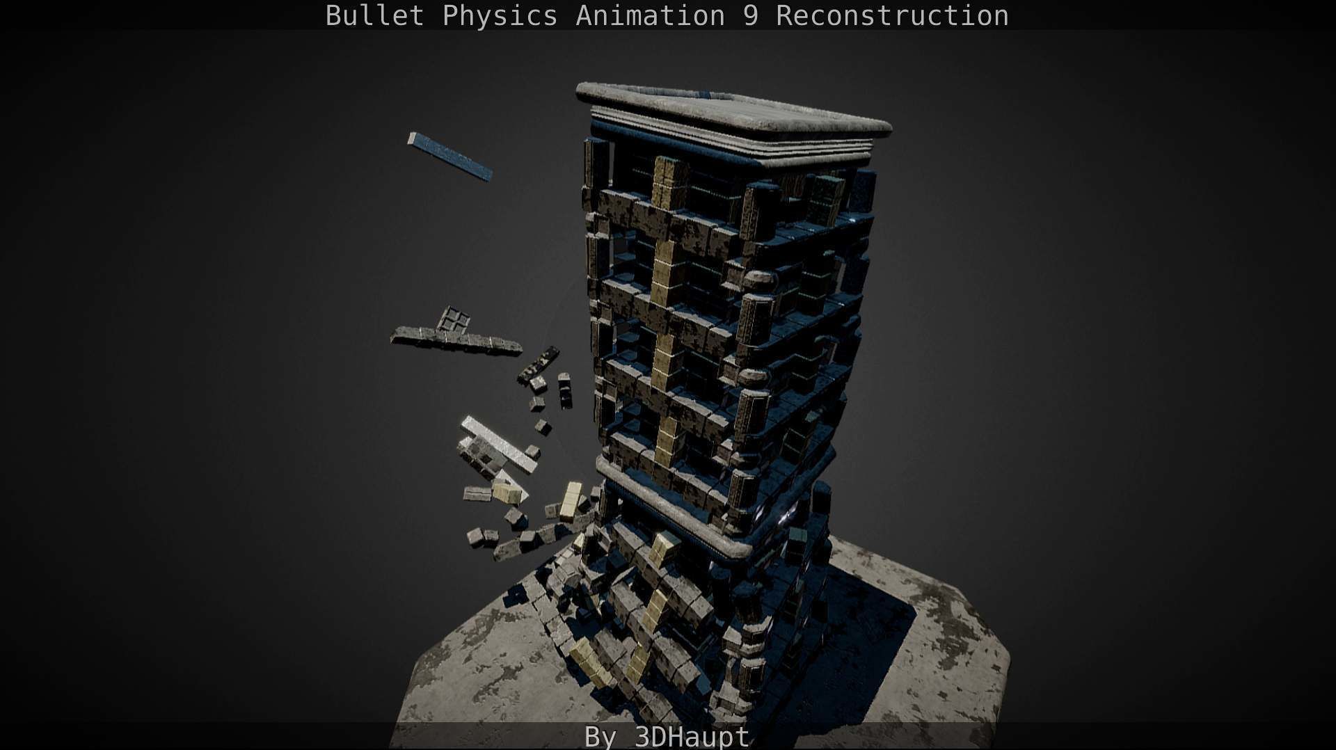 Bullet Physics Animation Reconstruction Free low-poly 3D model_117