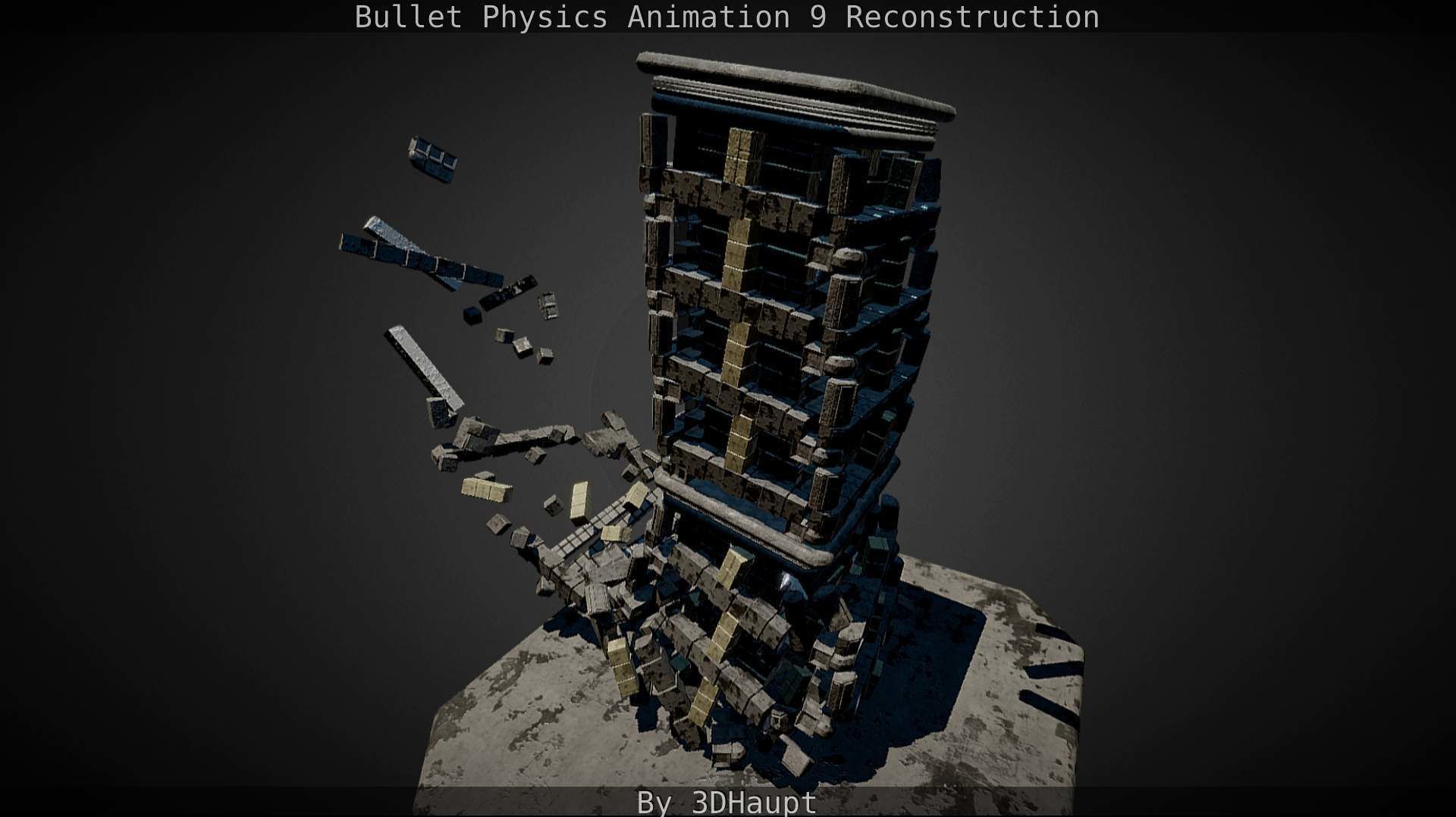 Bullet Physics Animation Reconstruction Free low-poly 3D model_114